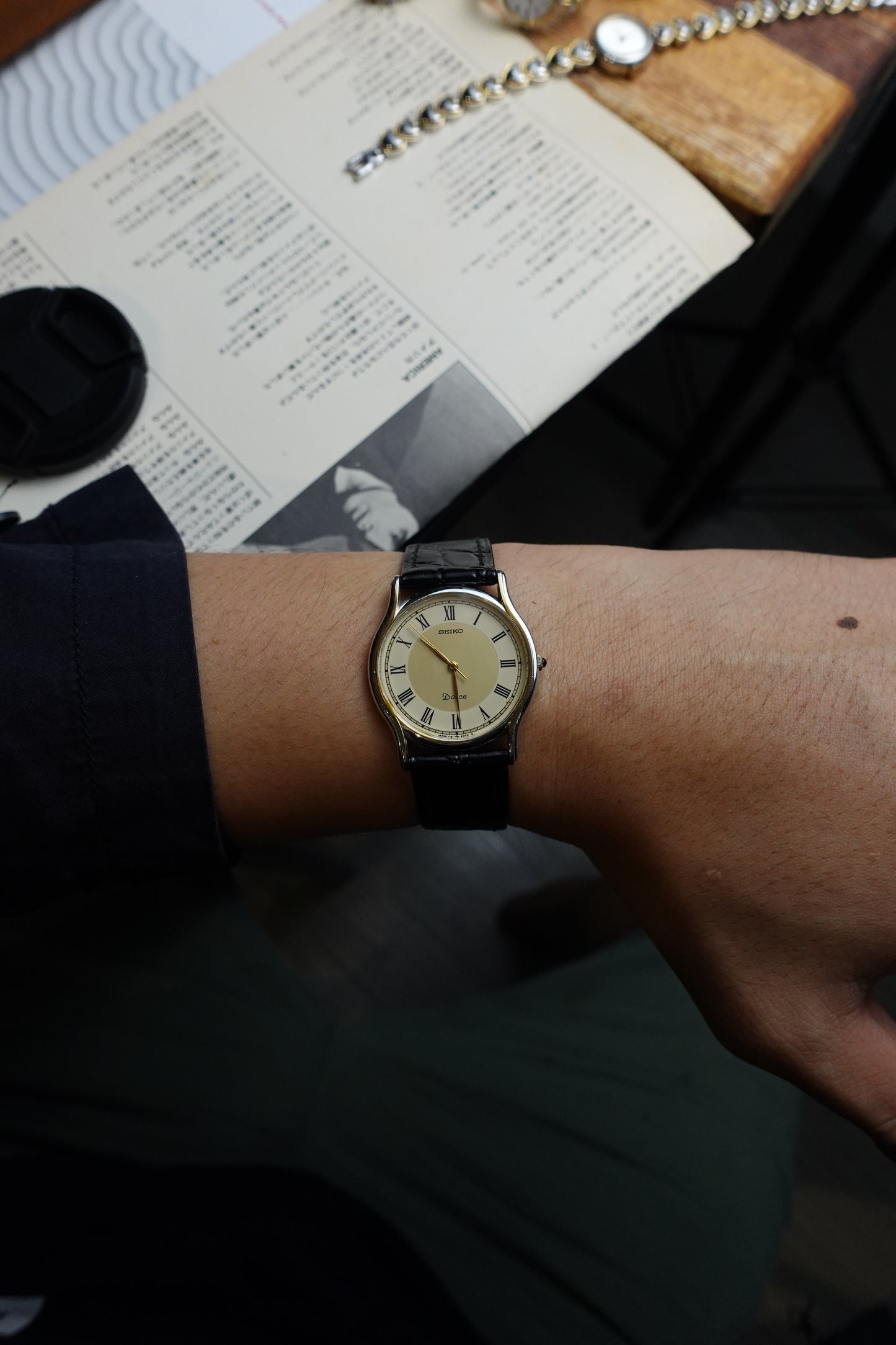 Seiko Dolce roman numeral 2 tone dial