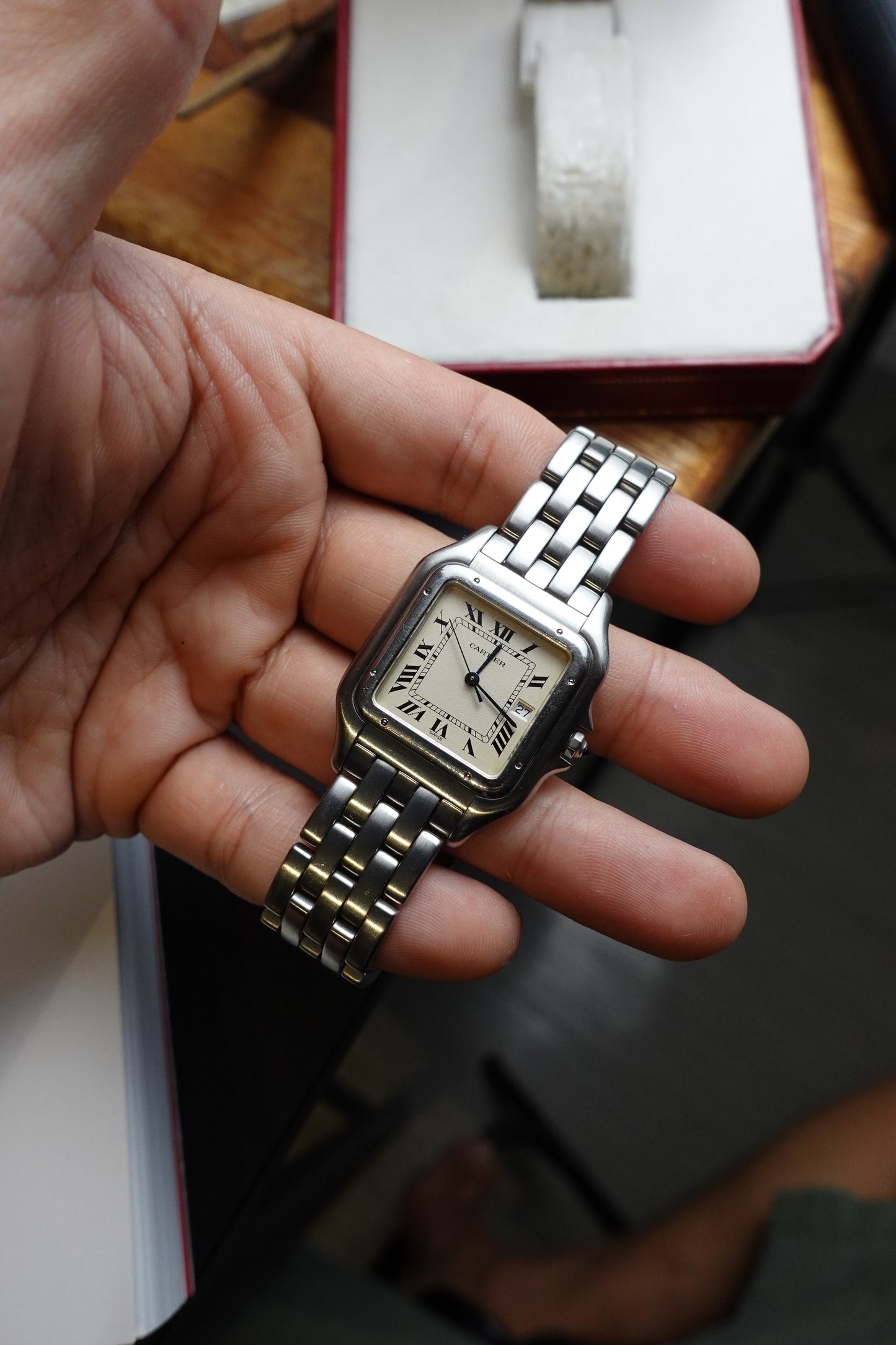 90s Cartier Panthere 'jumbo' extra thin quartz