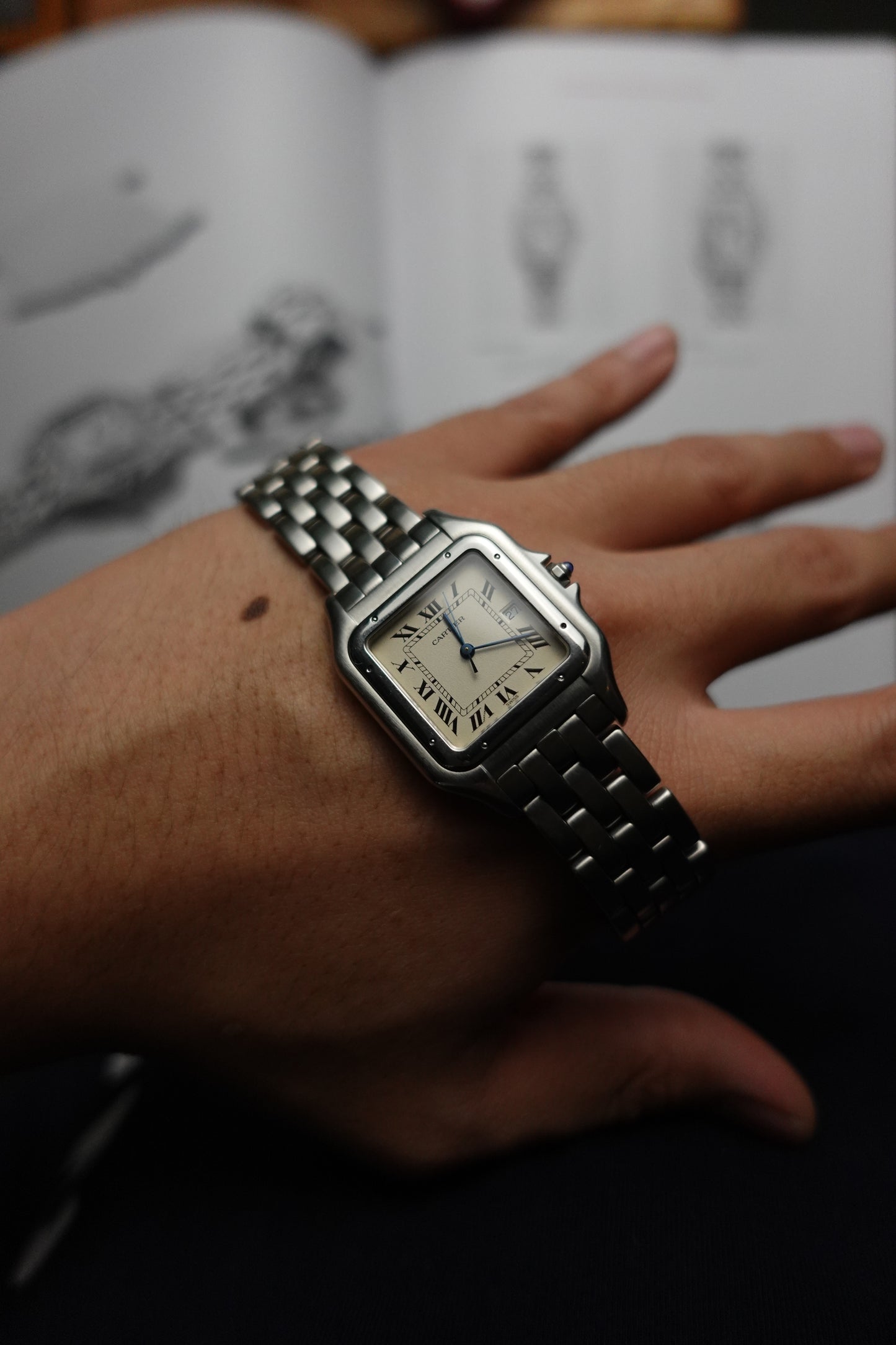 90s Cartier Panthere 'jumbo' extra thin quartz