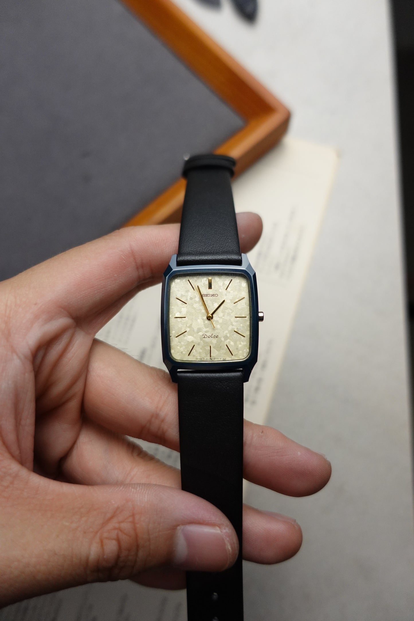 Seiko Dolce Green Ceramic snowflake dial #350