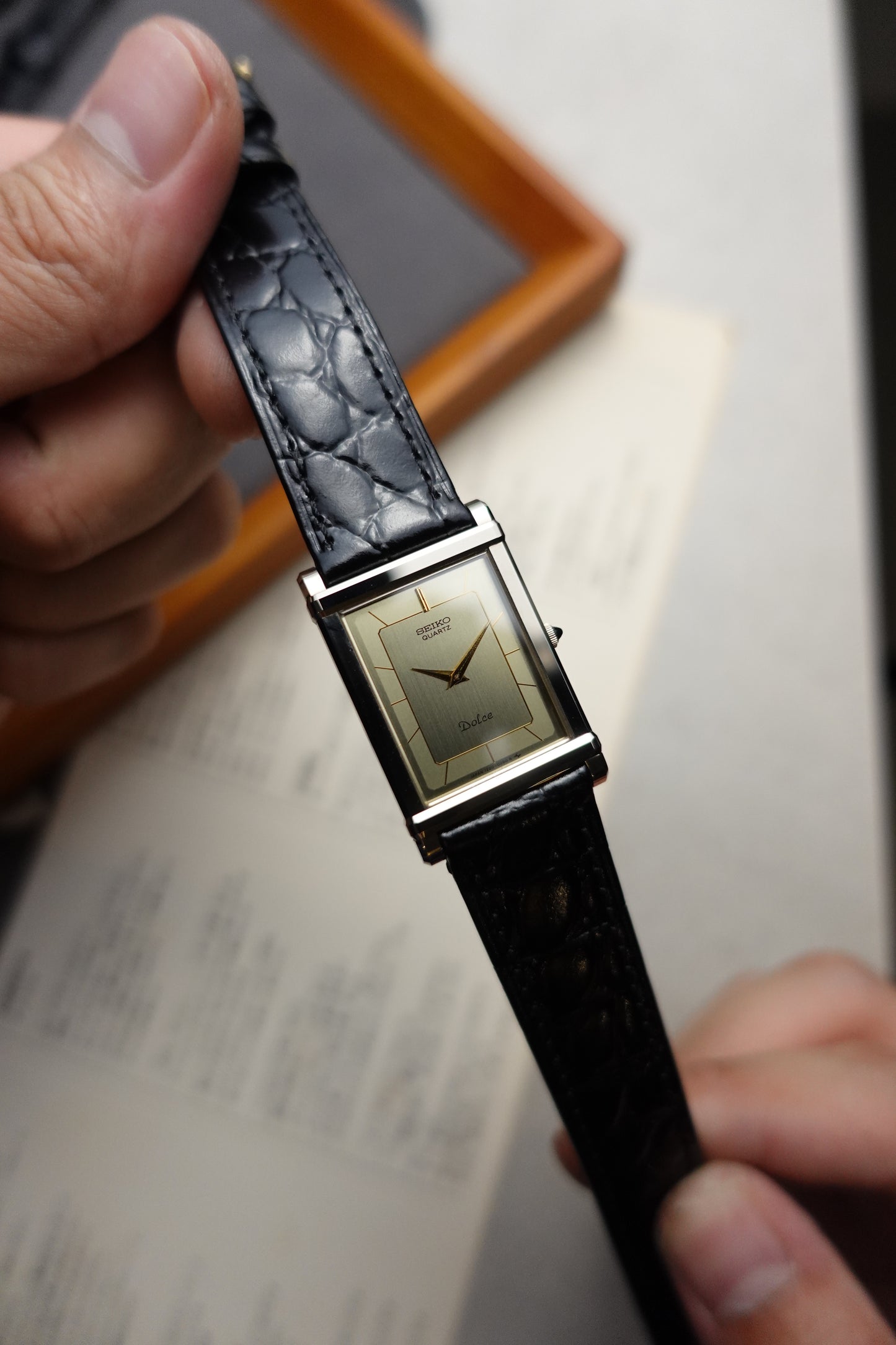 Seiko Dolce Tank "chinoise" Scratch resistant case #347
