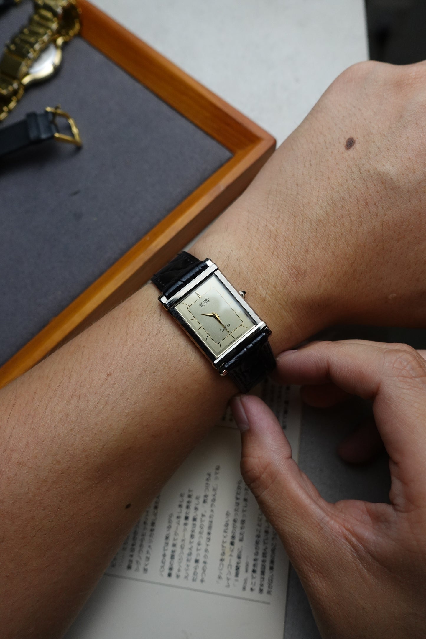 Seiko Dolce Tank "chinoise" Scratch resistant case #347
