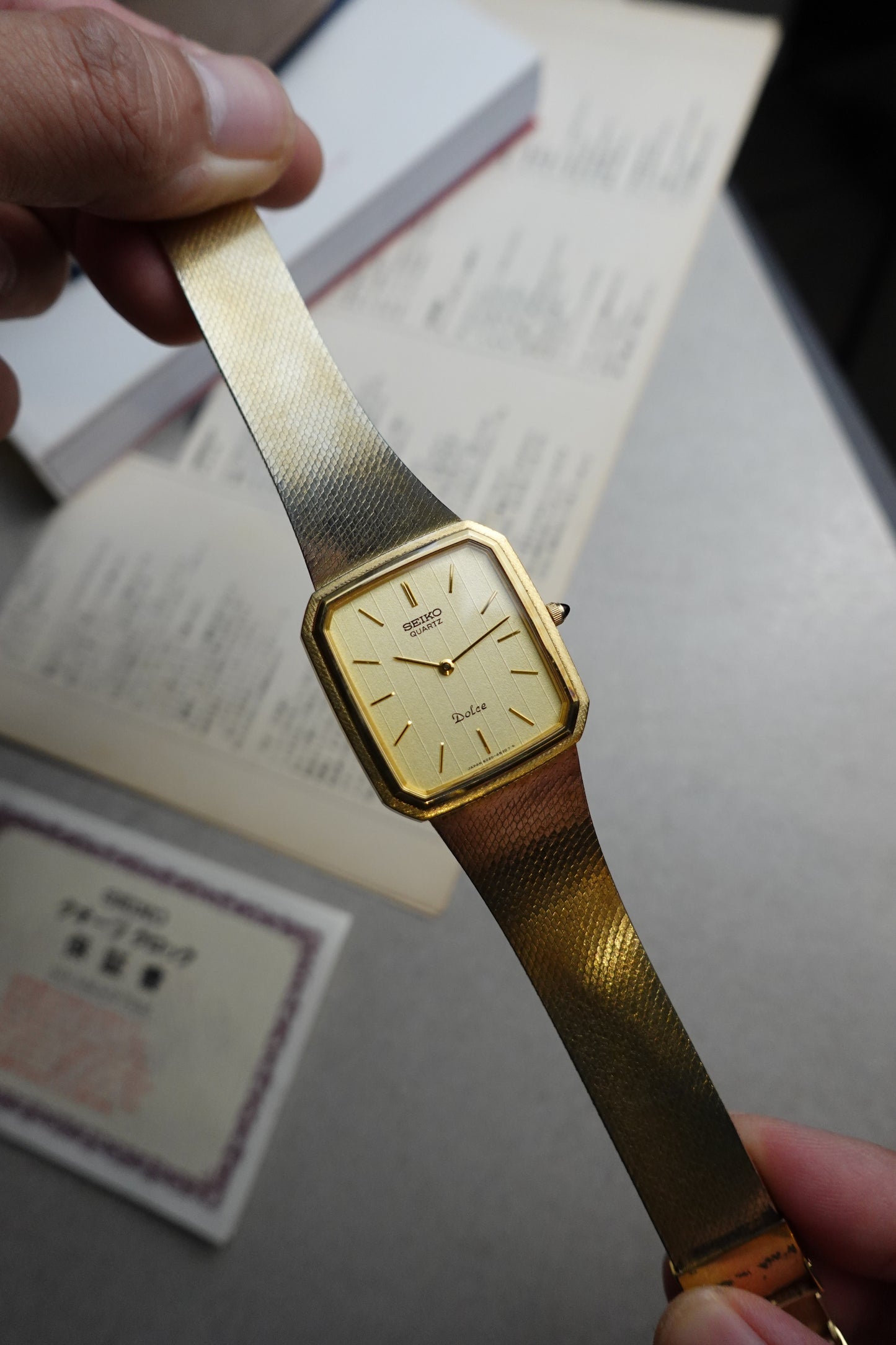 Seiko Dolce integrated Bracelet full set