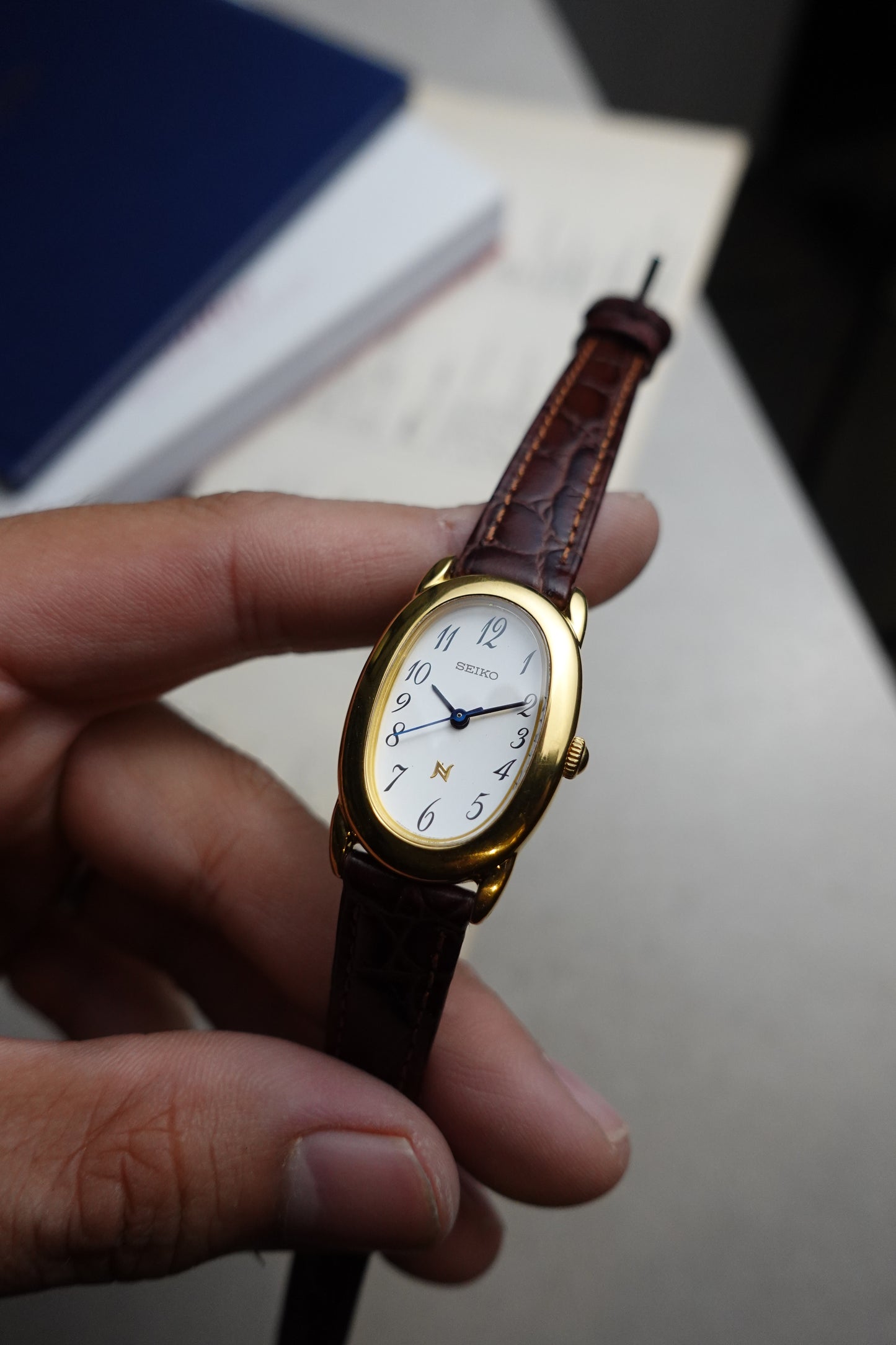 Ladies Seiko 'Baignoire' Gold #339