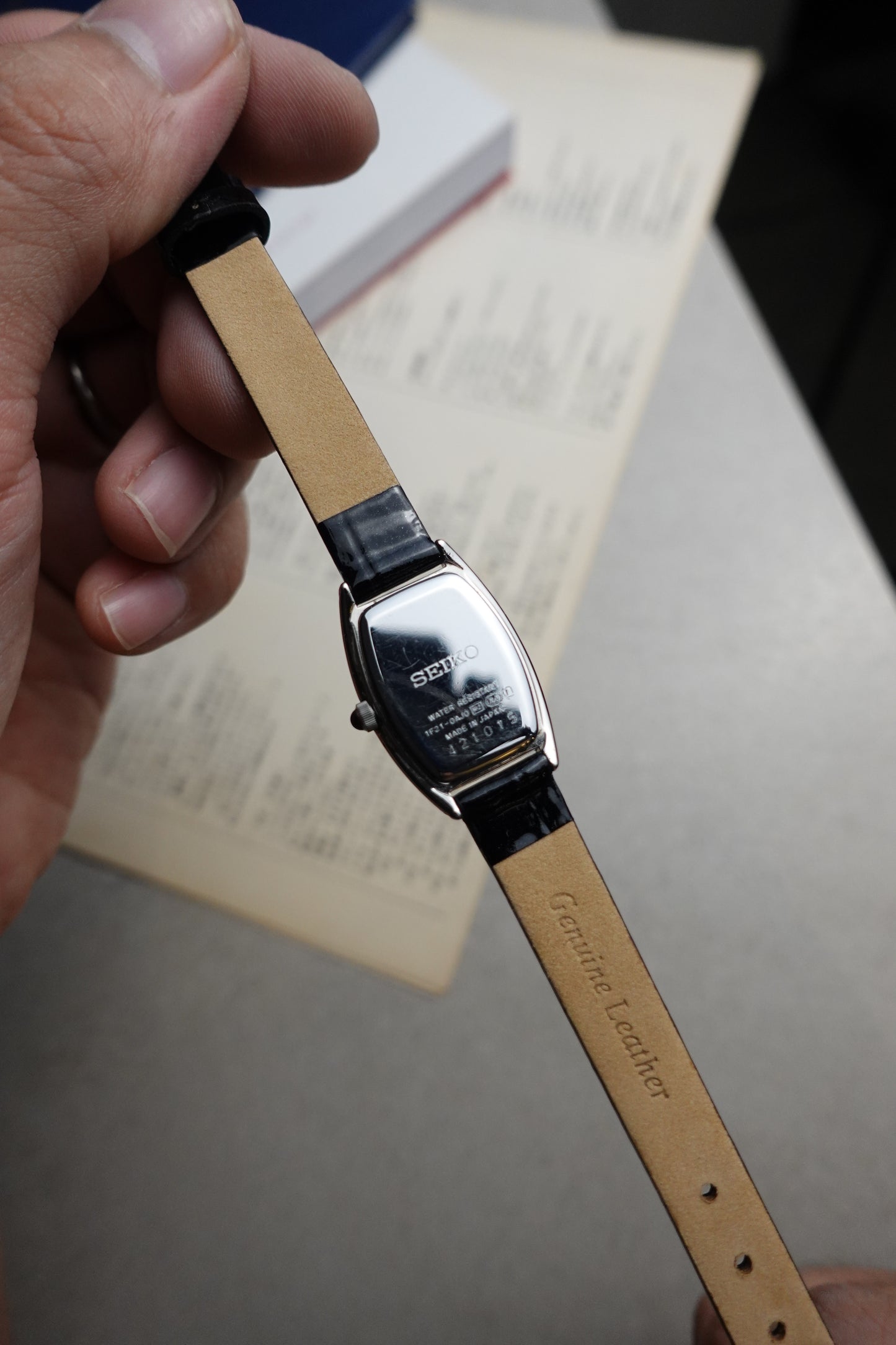 Seiko Exceline Guilloche Dial with arabic numeral #337