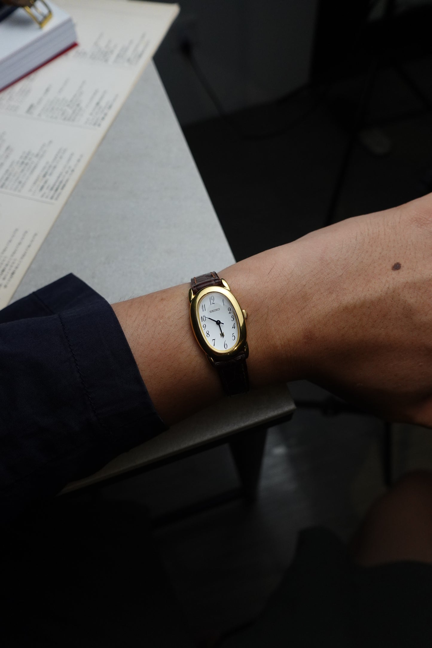 Ladies Seiko 'Baignoire' Gold #339