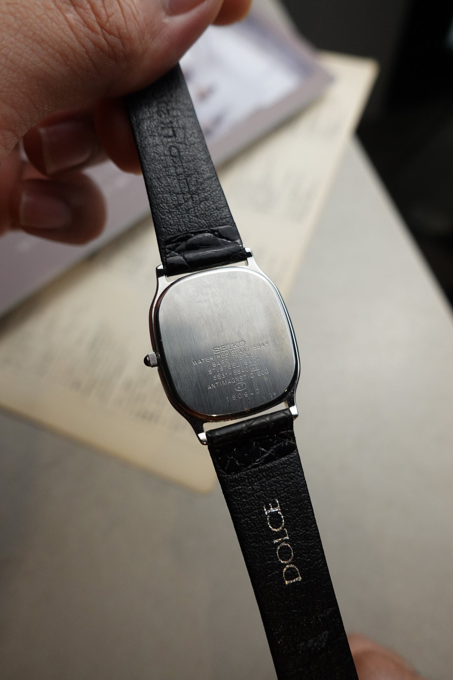Seiko Dolce steel with original buckle and strap #368