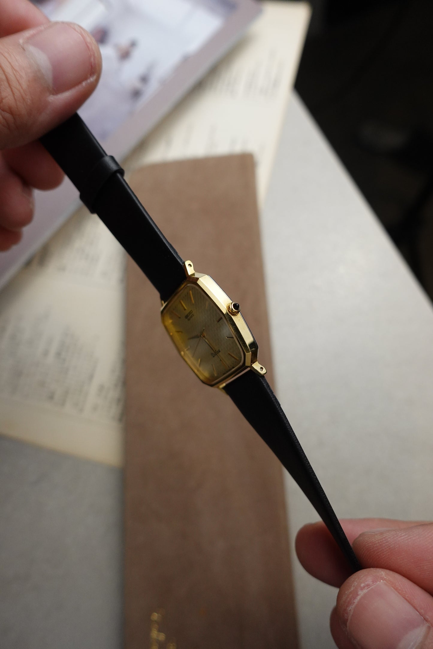 Seiko Dolce polygonal with tapestry dial and original box #378