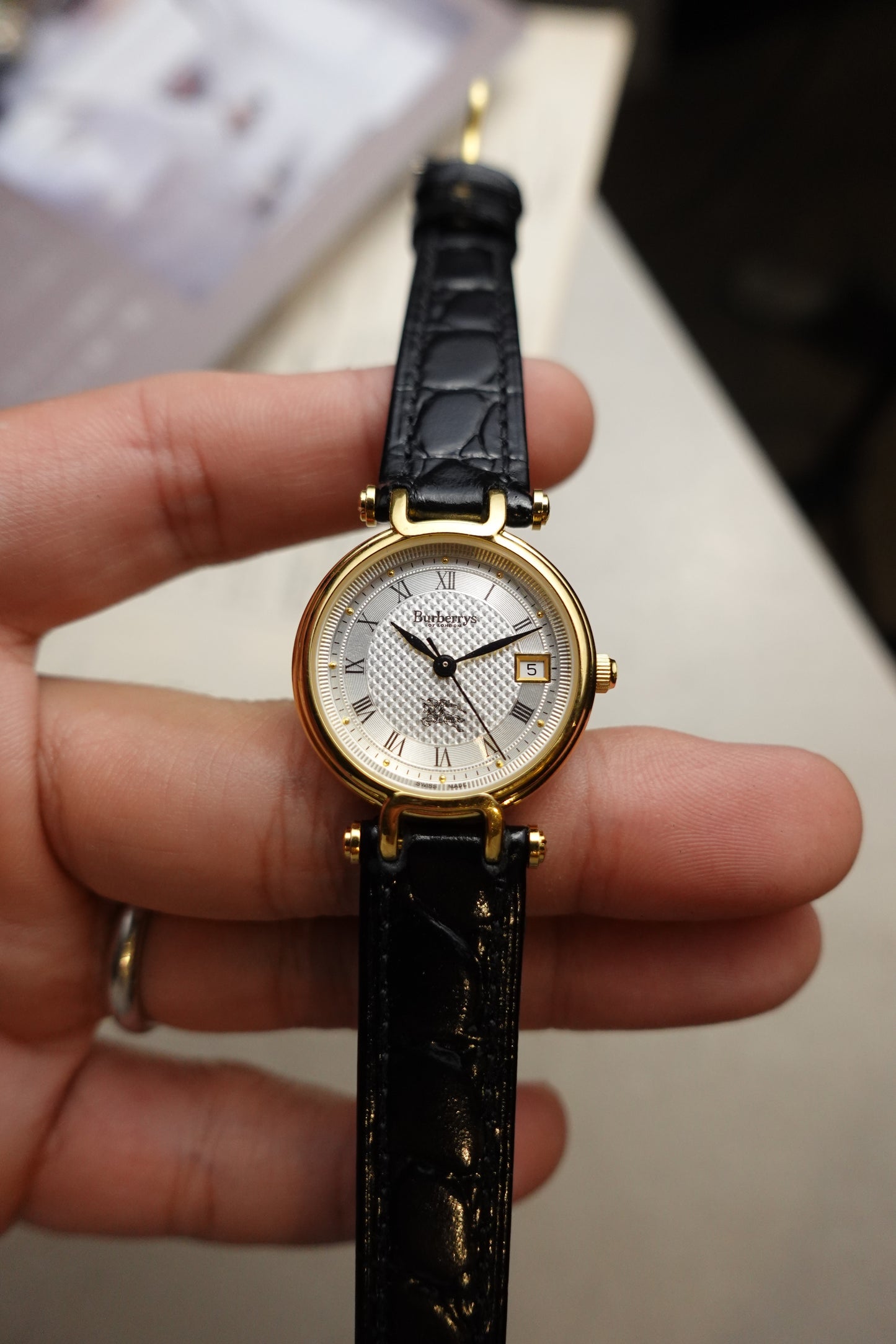 Ladies Burberry Guilloche Swiss made variation #374