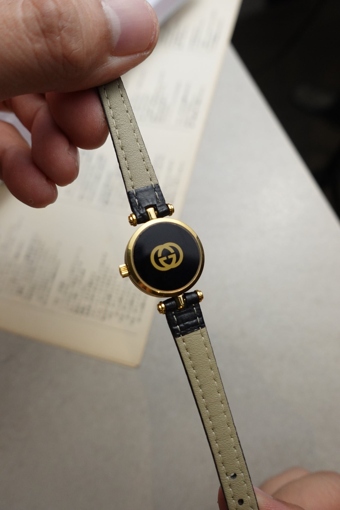 Gucci Classic T-lugs ladies Onyx #363