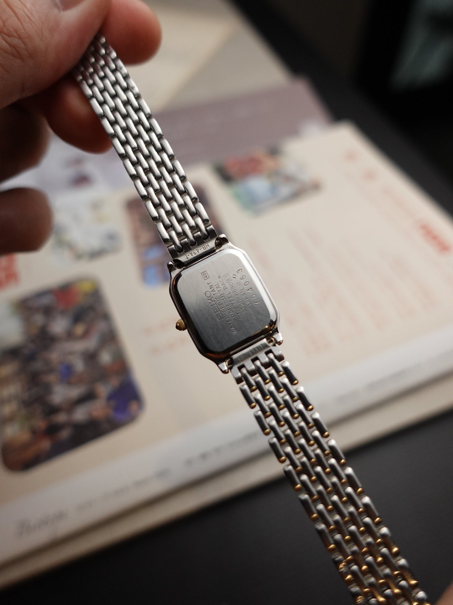 Ladies Seiko Exceline 2-tone with anti-magnetic case