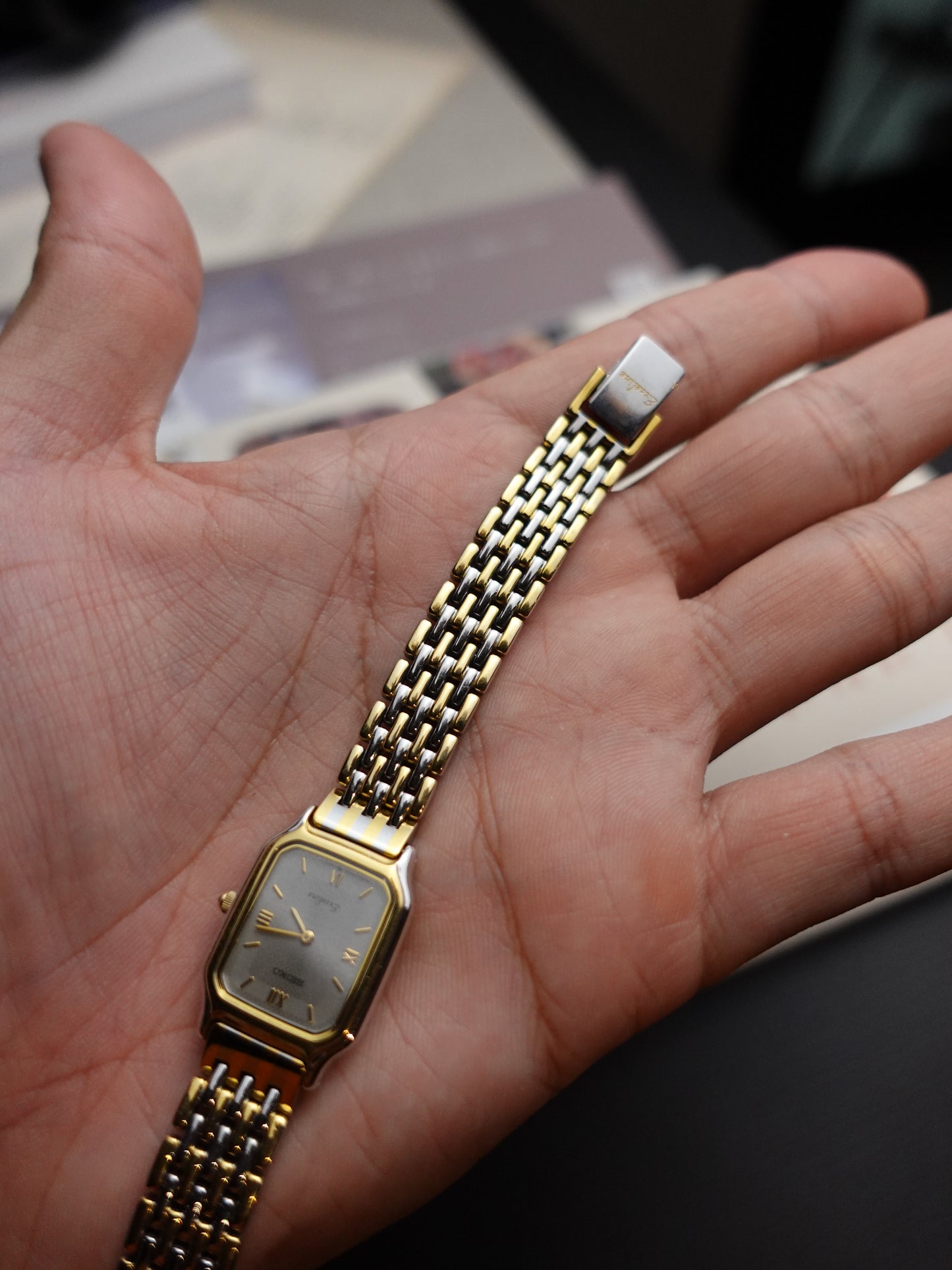 Ladies Seiko Exceline 2-tone with anti-magnetic case
