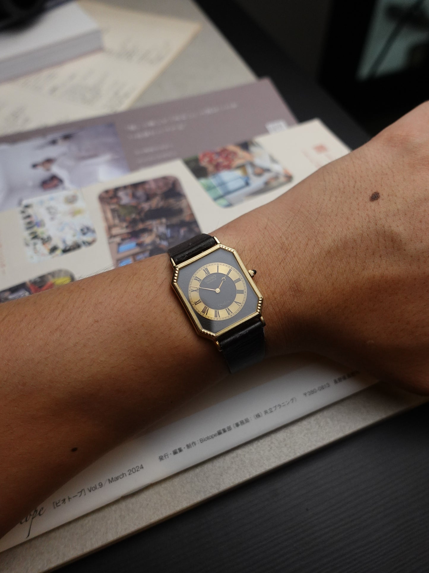 Rare Seiko Dolce 10k Case with art deco dial #096