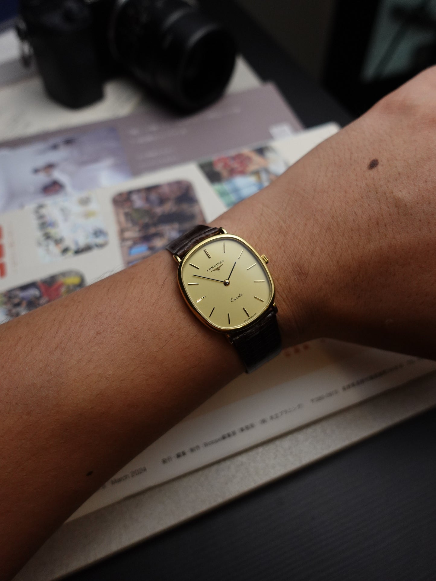 Longines Elipse Quartz 1986 with original buckle and strap #413
