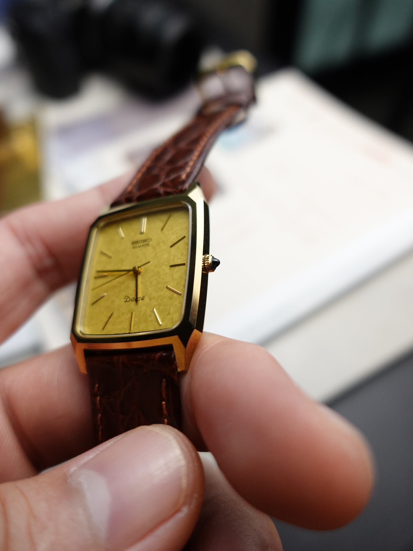 Seiko Dolce Tank Yellowflake Dial #416