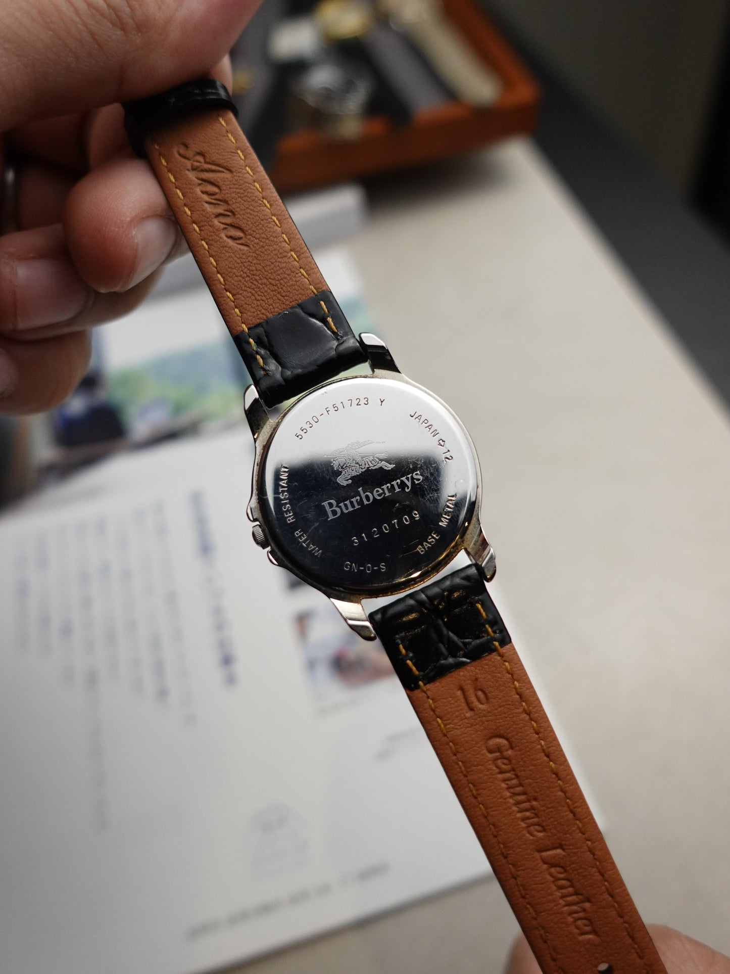 Burberry classic Roman numeral silver sunburst dial unisex sizing