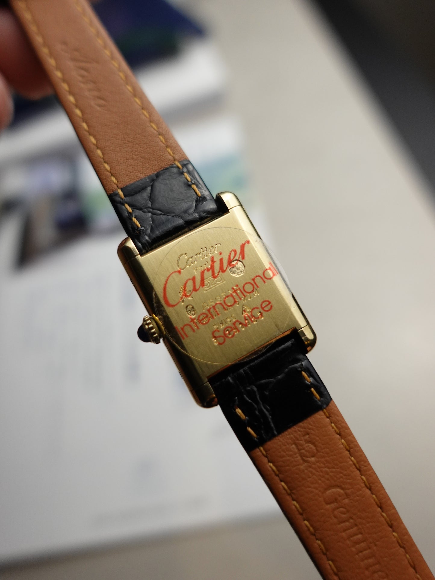 Must de Cartier Tank Discor Dial Manual winding. warranty to Cartier until 2026
