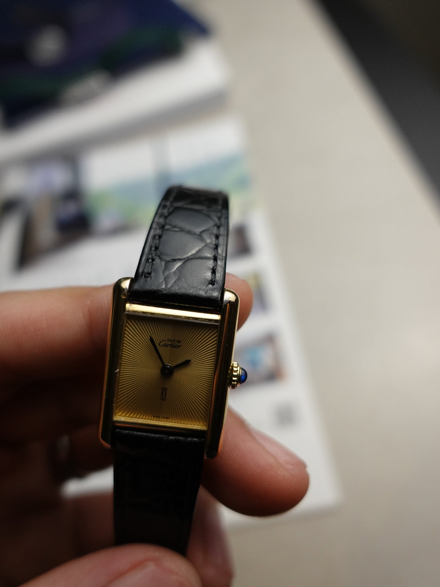 Must de Cartier Tank Discor Dial Manual winding. warranty to Cartier until 2026