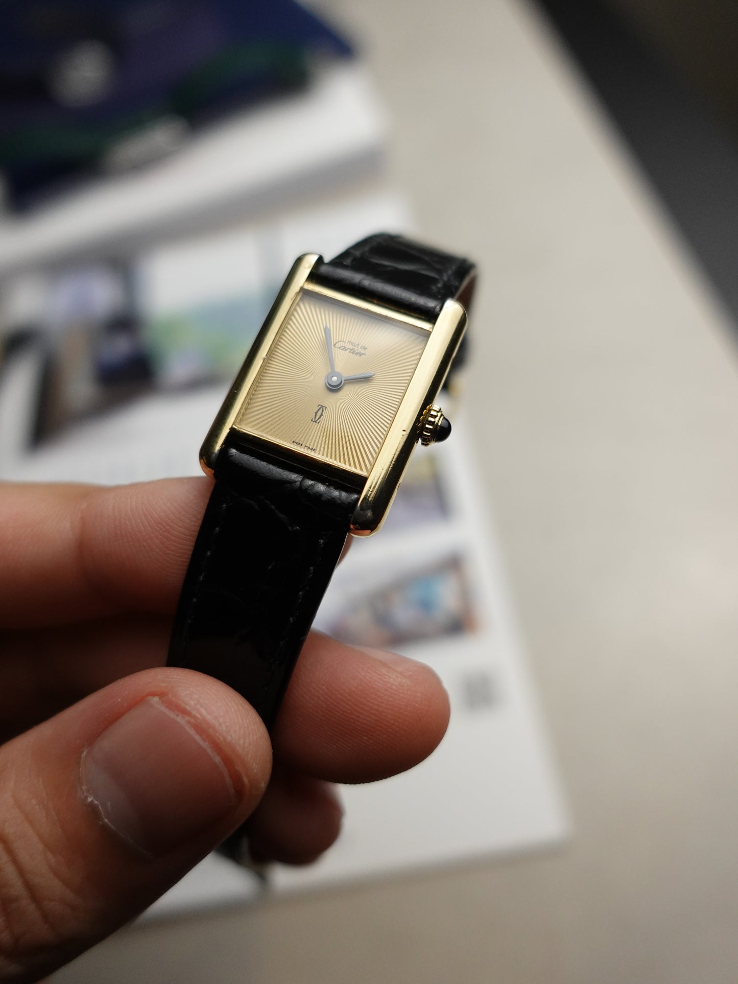 Must de Cartier Tank Discor Dial Manual winding. warranty to Cartier until 2026
