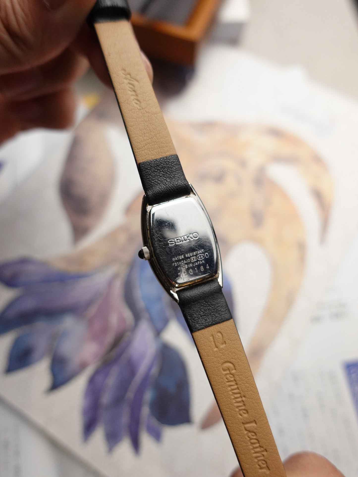 Seiko Exceline Guilloche Dial with arabic numeral