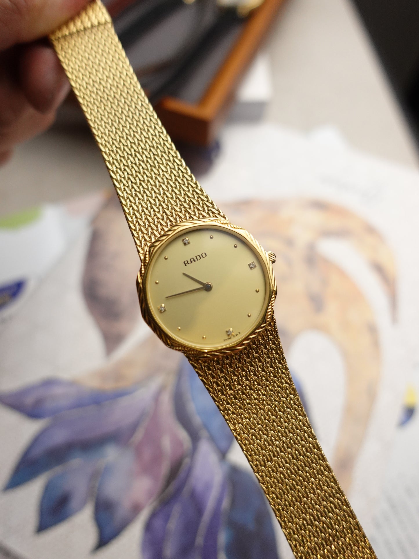 Rado integrated bracelet with diamond markers