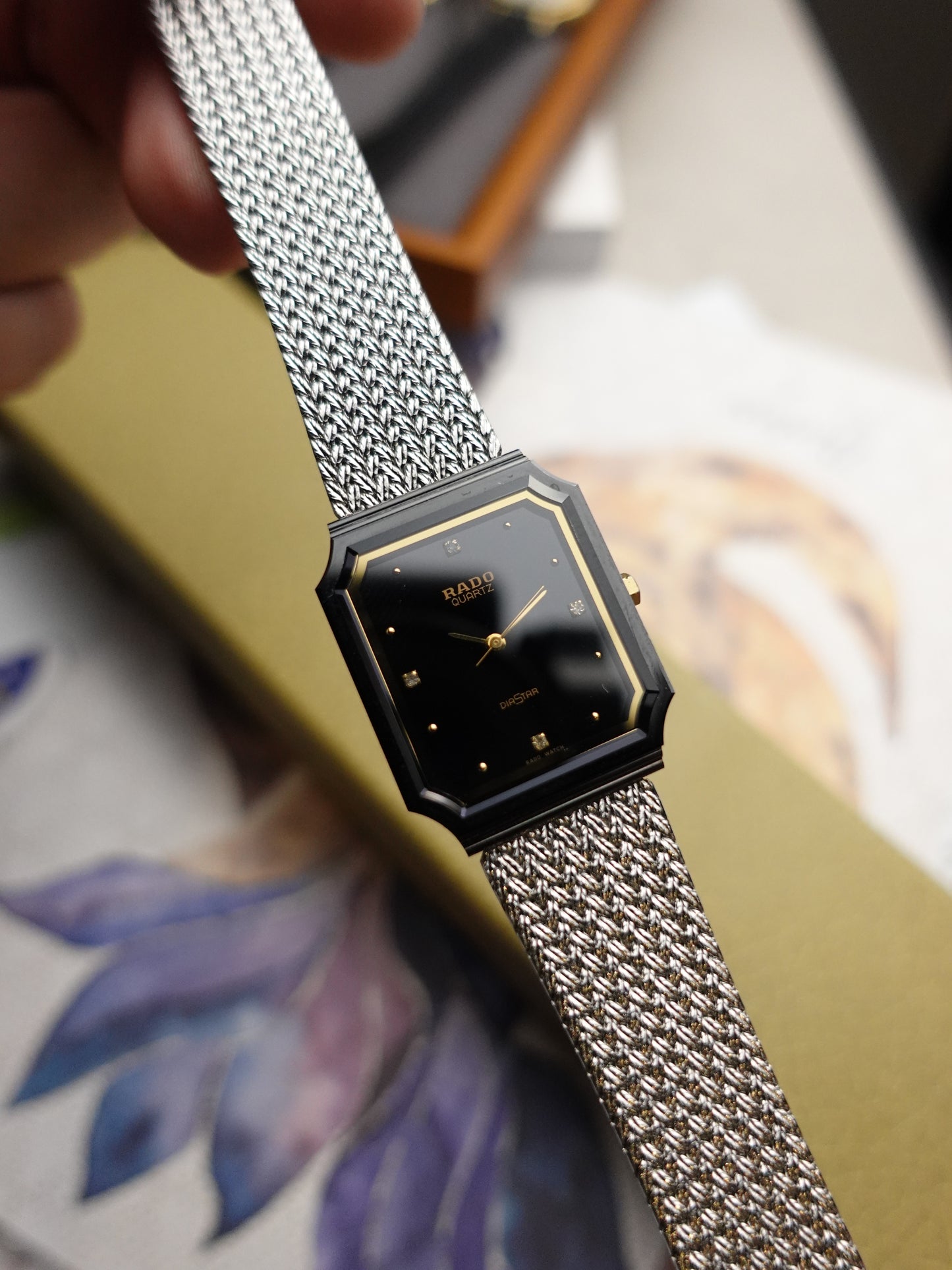 Rado Diastar scratch resistant case Quartz with original box swiss made