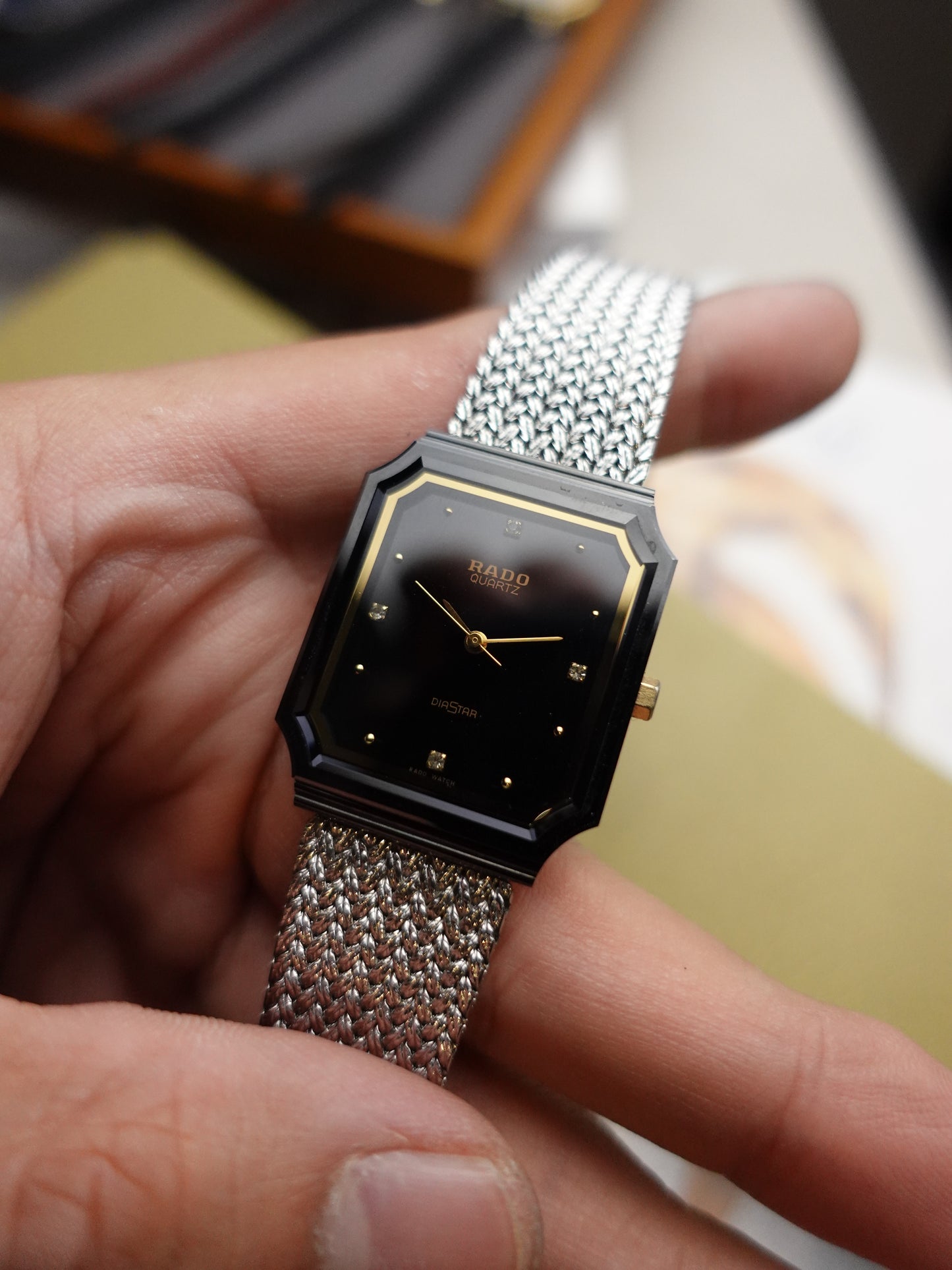 Rado Diastar scratch resistant case Quartz with original box swiss made