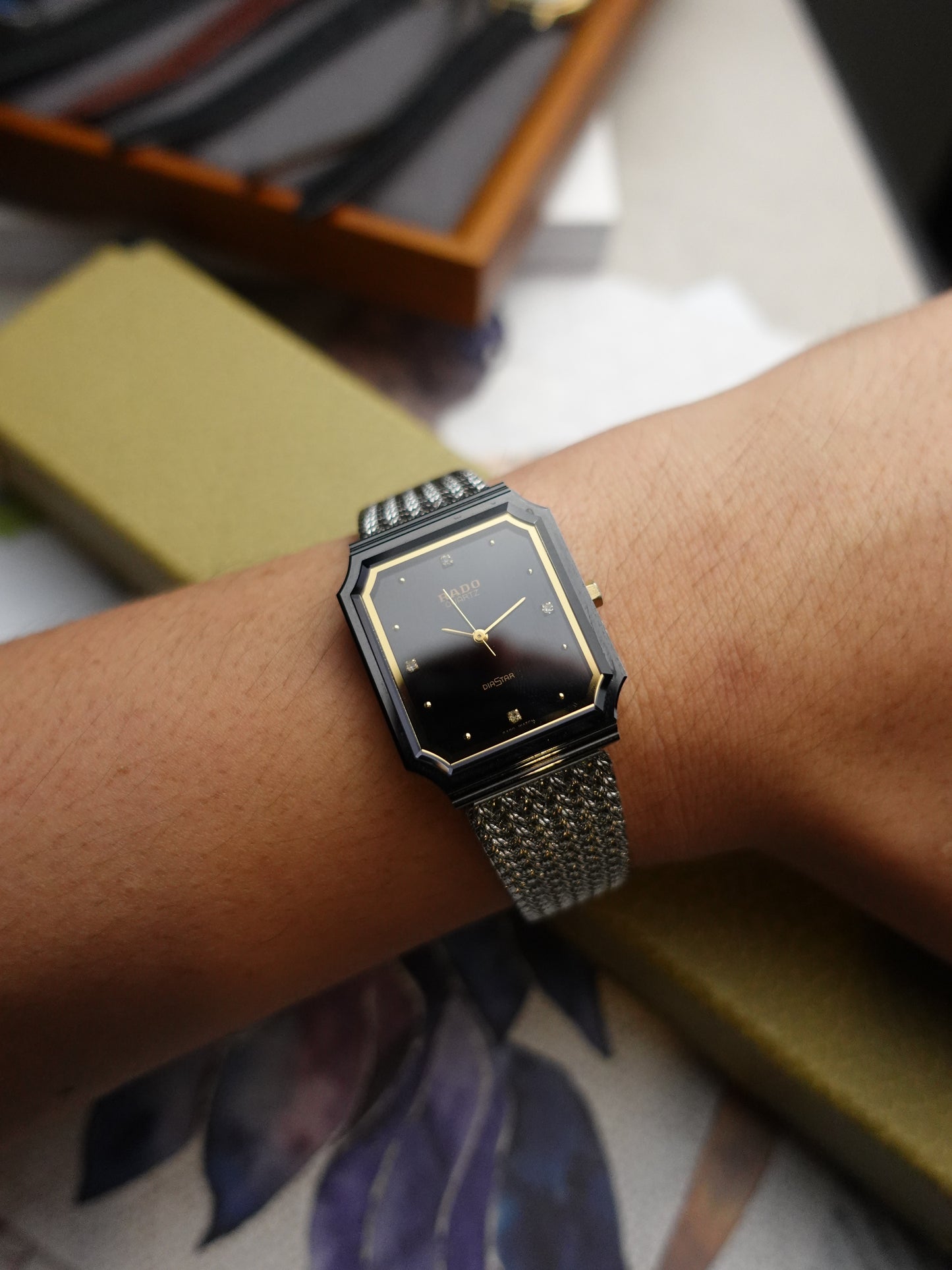 Rado Diastar scratch resistant case Quartz with original box swiss made