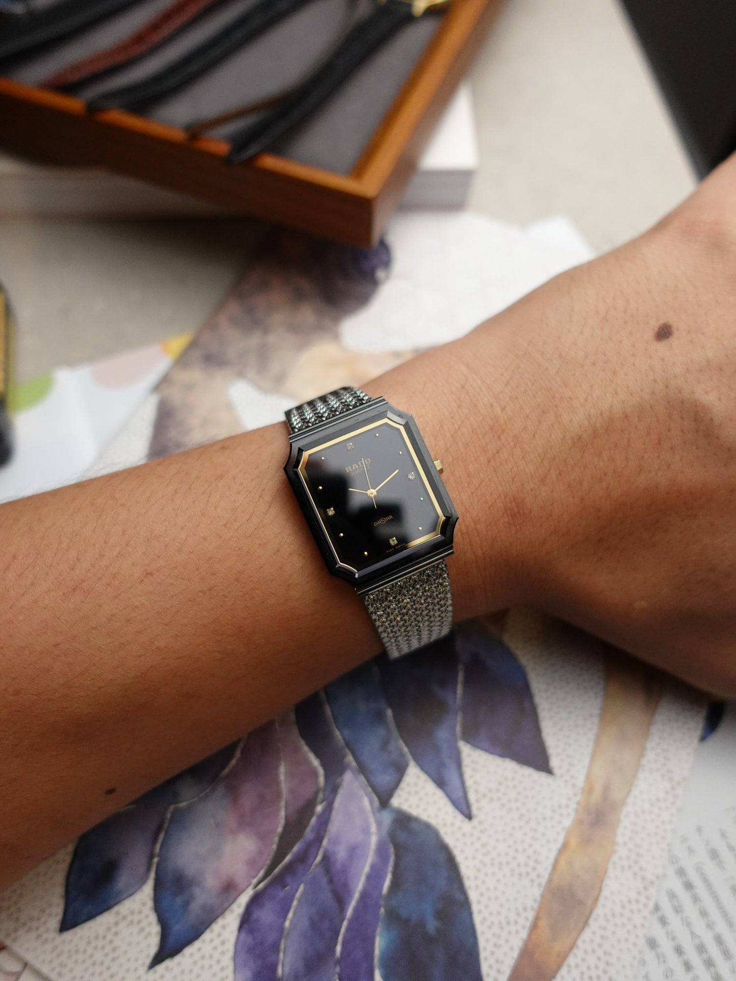 Rado Diastar scratch resistant case Quartz with original box swiss made