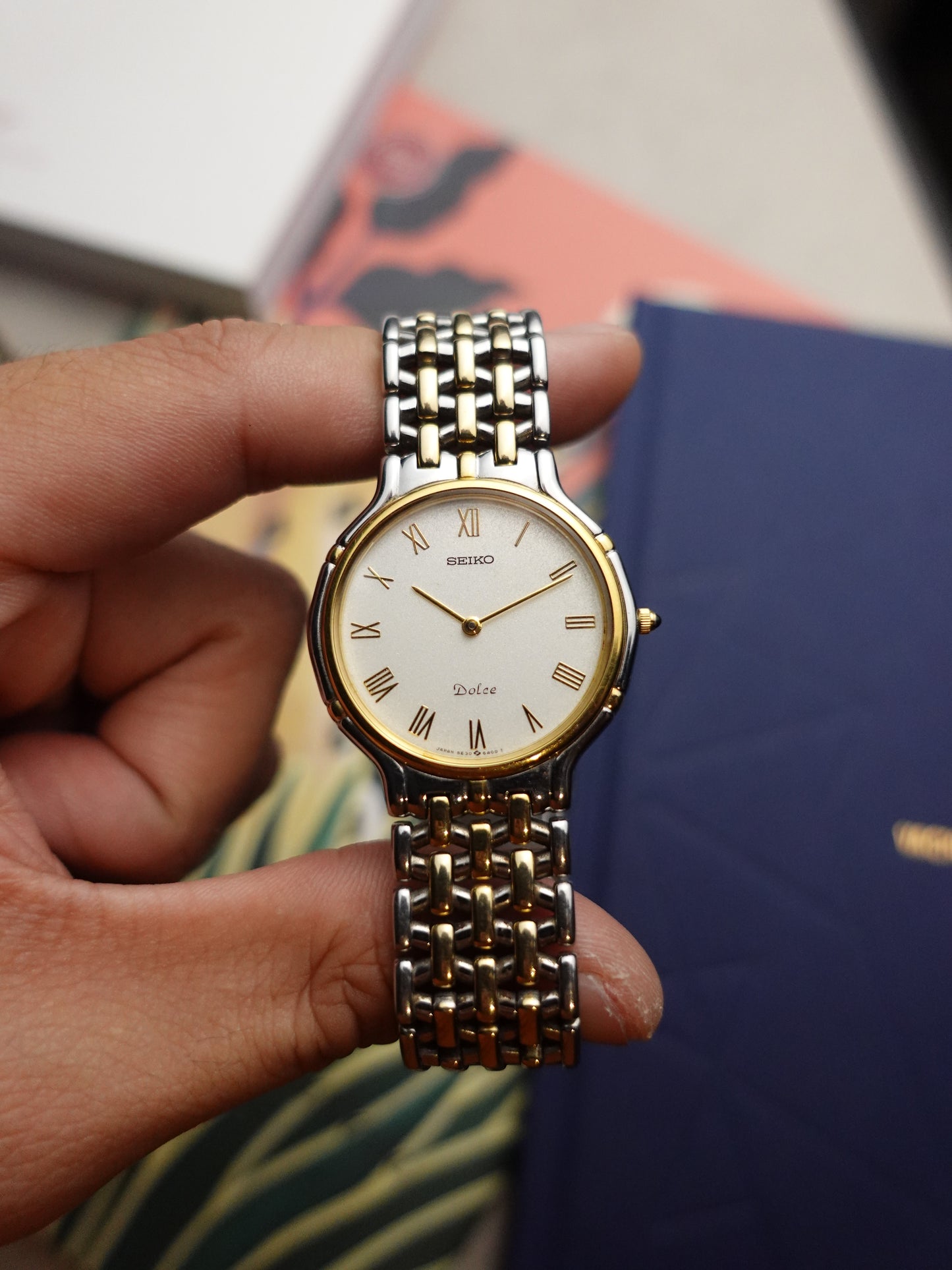 Seiko Dolce spider bracelet Full set box and paper