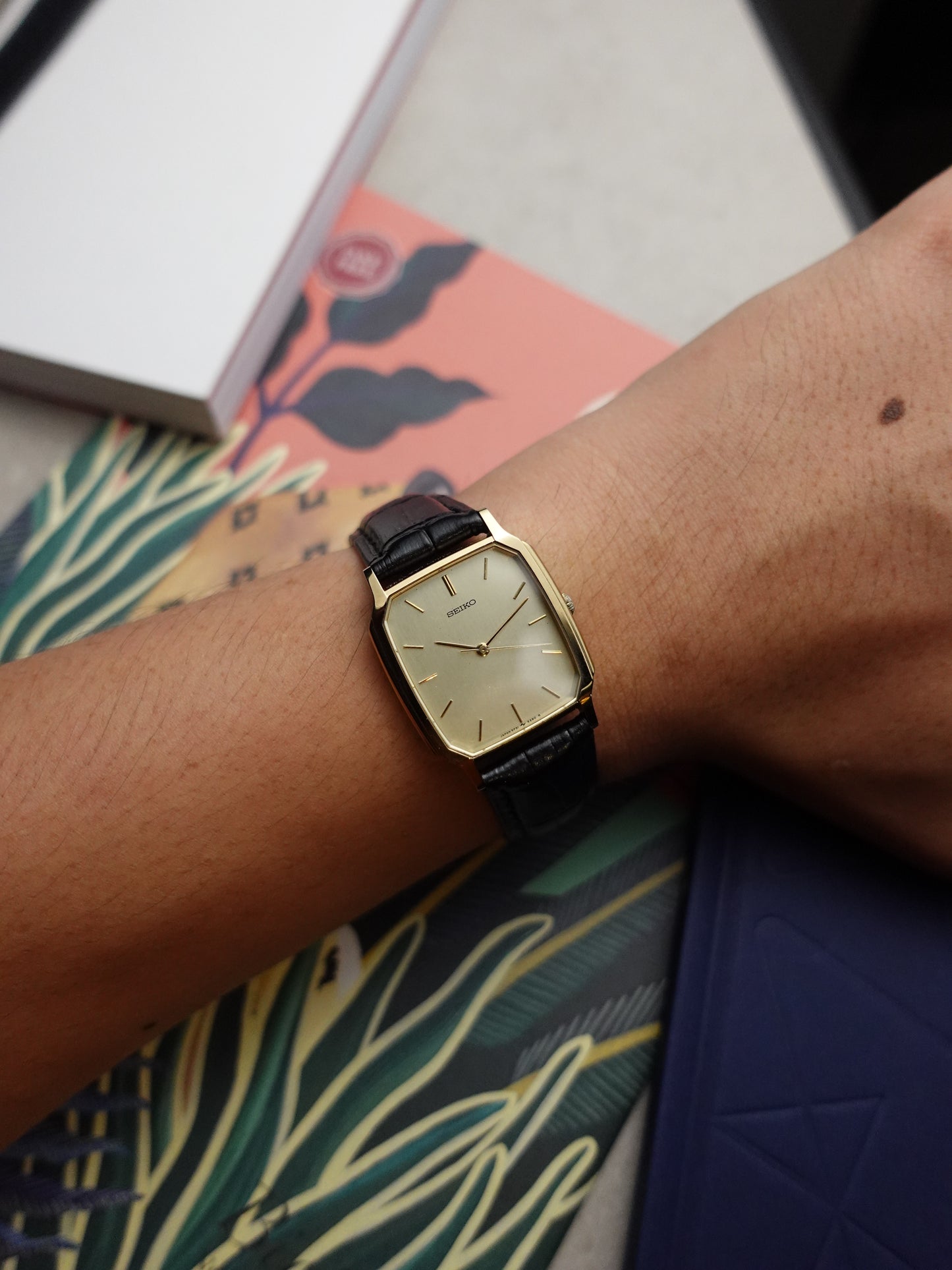 Classic Seiko Tank on deployant Buckle