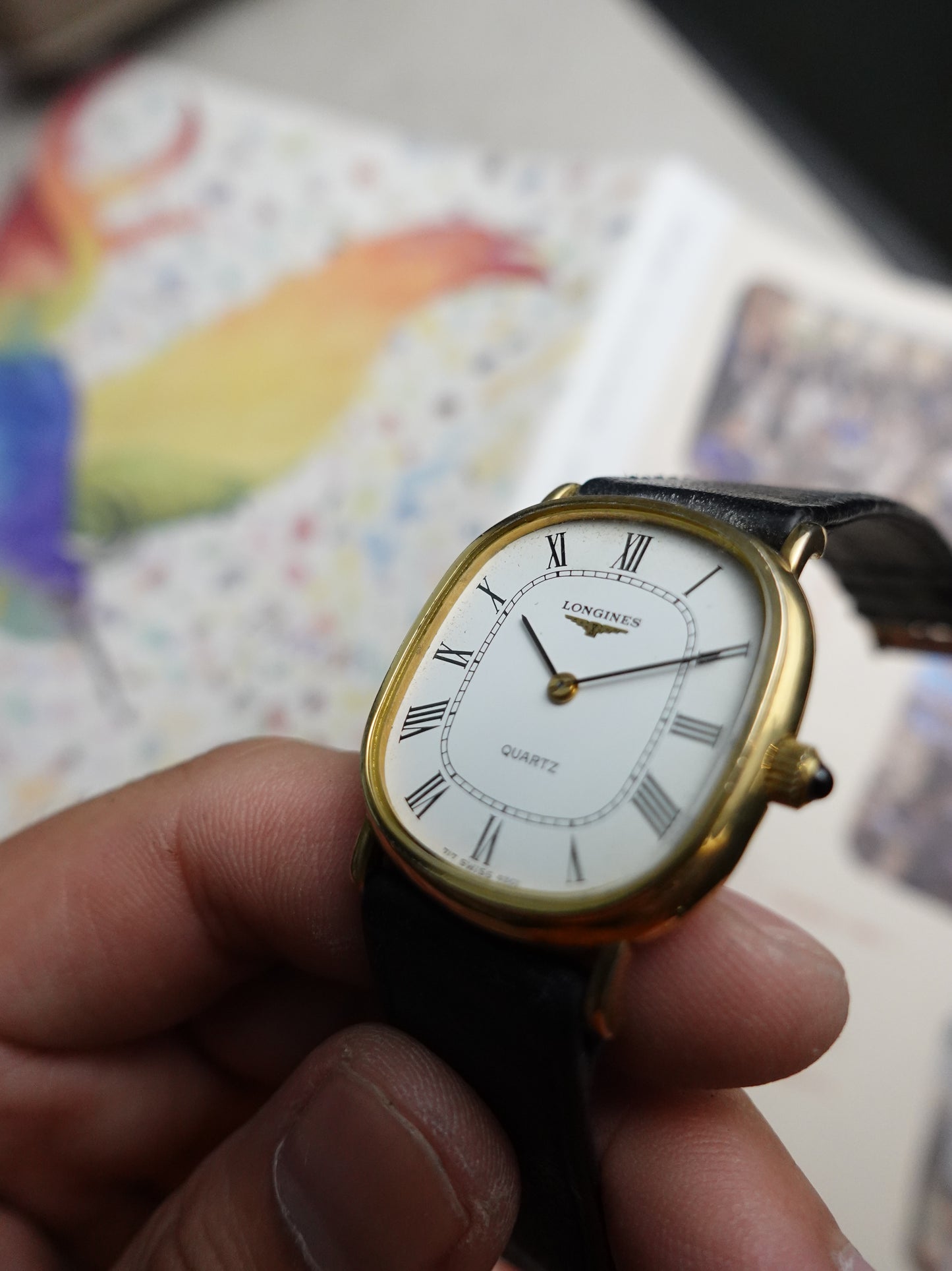 Longines Elipse Quartz Roman numerals with original Box #528