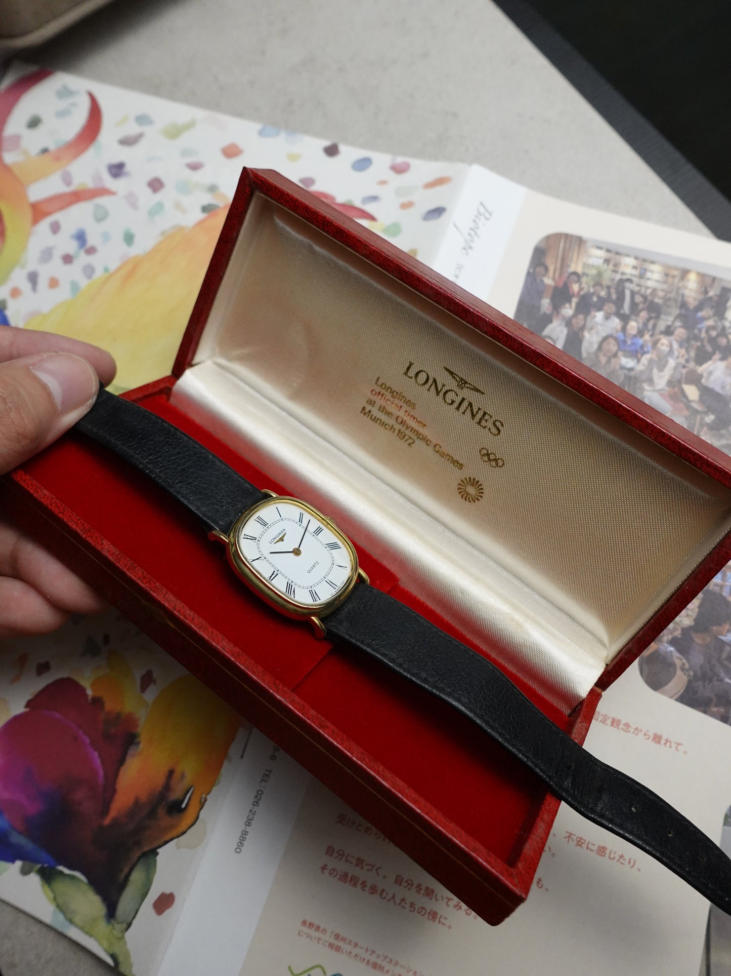 Longines Elipse Quartz Roman numerals with original Box #528
