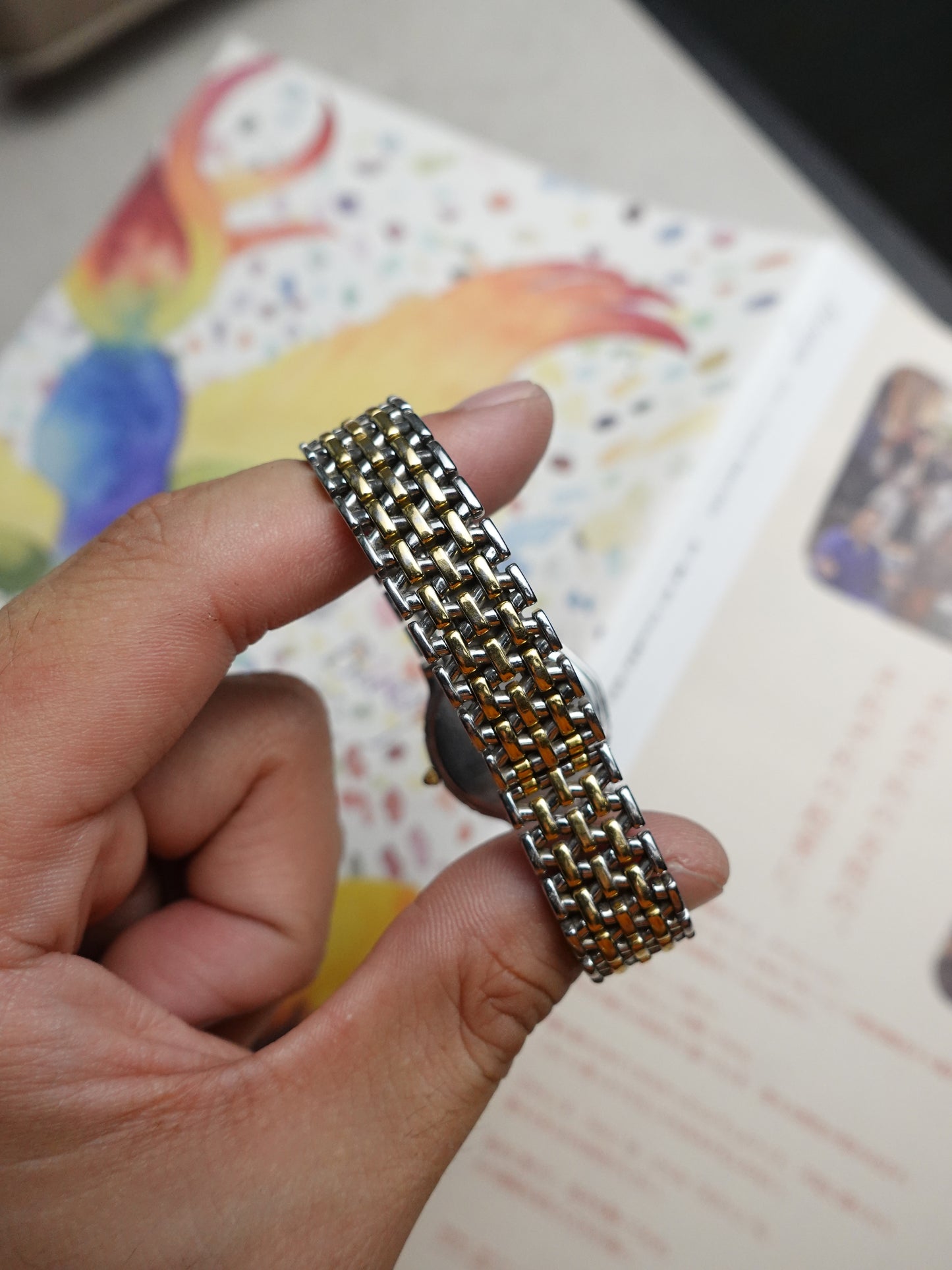 Seiko Exceline Roman Numeral on Spider Weave bracelet #538