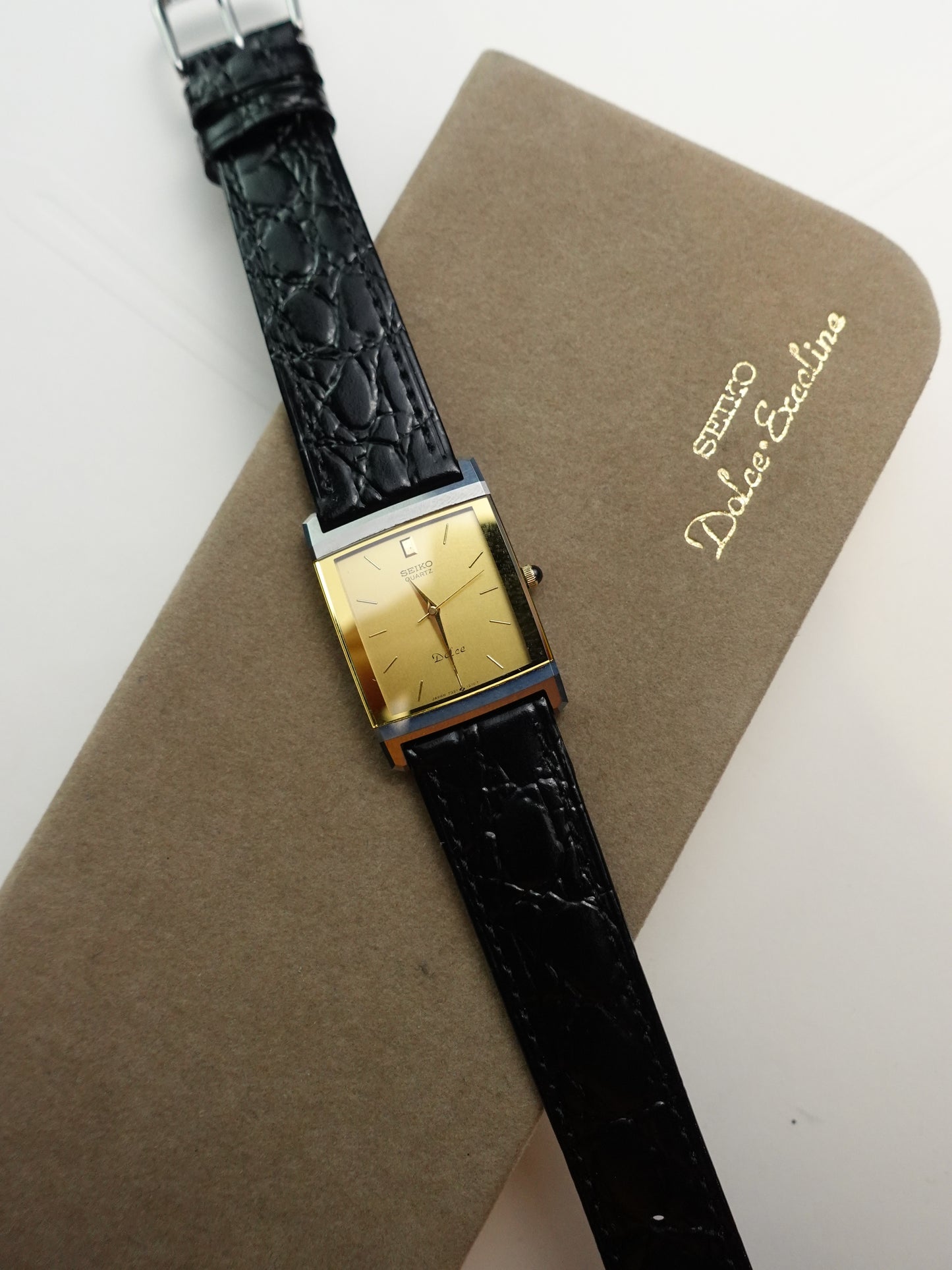 Seiko Dolce Scratch Resistant Tungsten Carbide Case with original Box #545