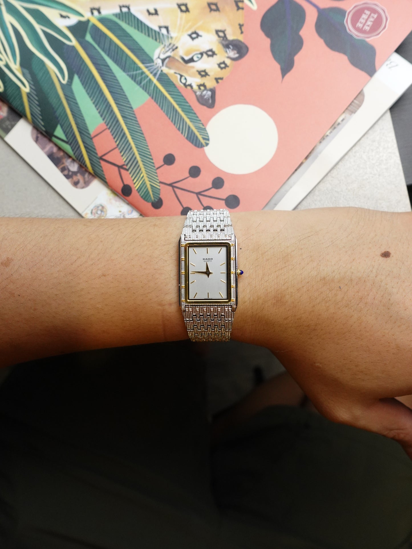 Rado Quartz in full integrated Bracelet in large size #491