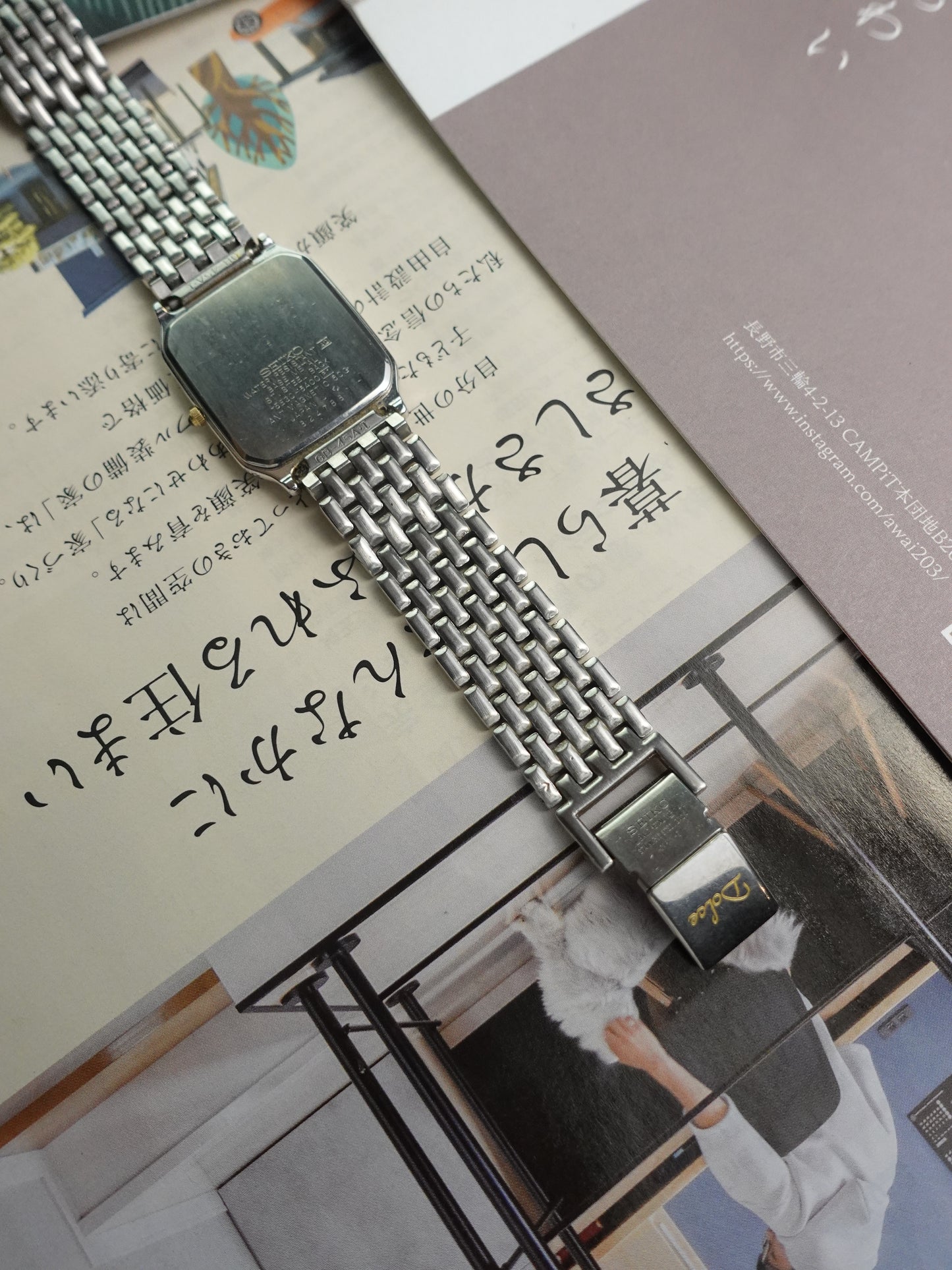 Seiko Dolce 2-tone bracelet with anti-magnetic case