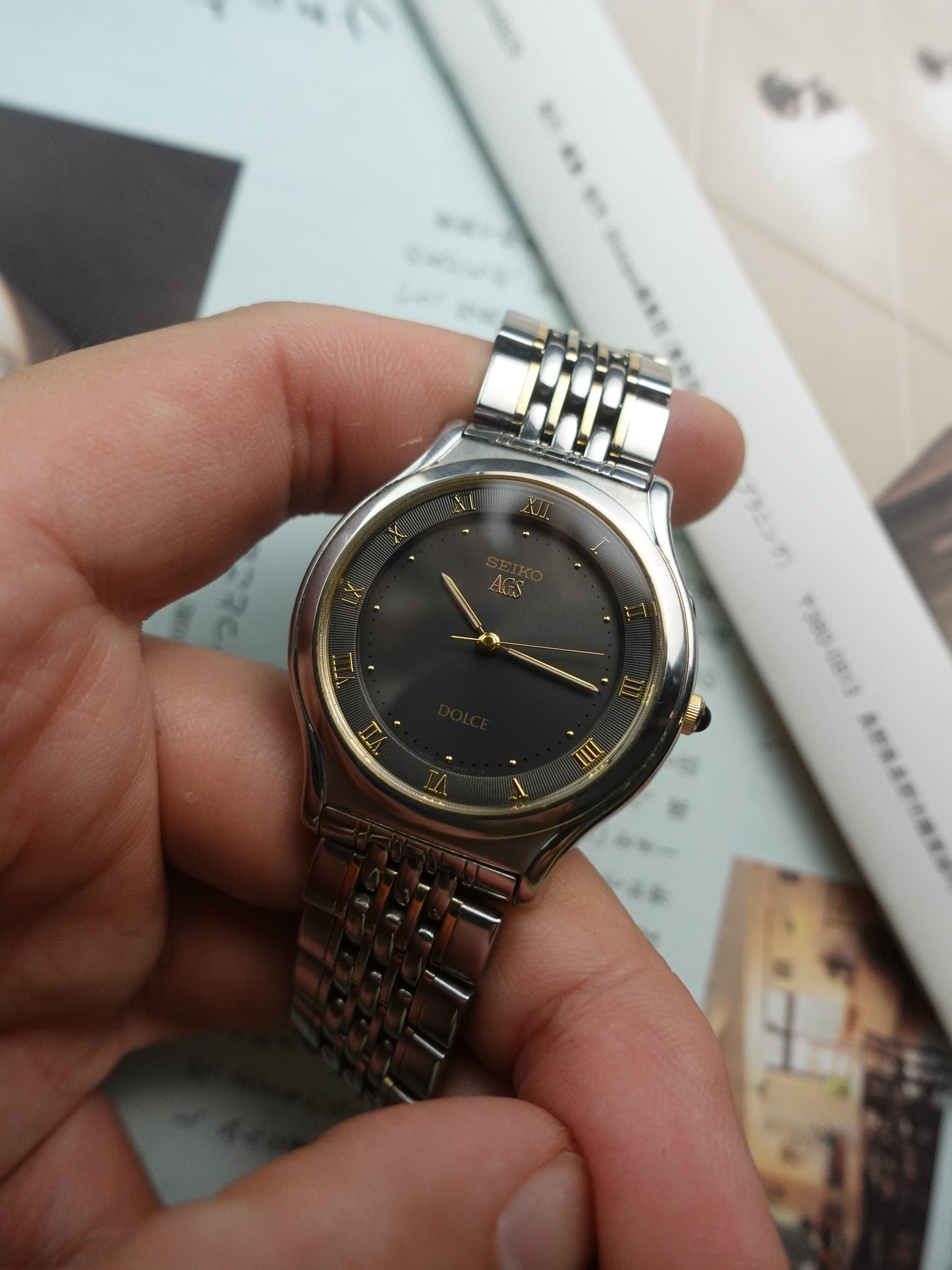 Seiko Dolce AGS (automatic quartz movement)