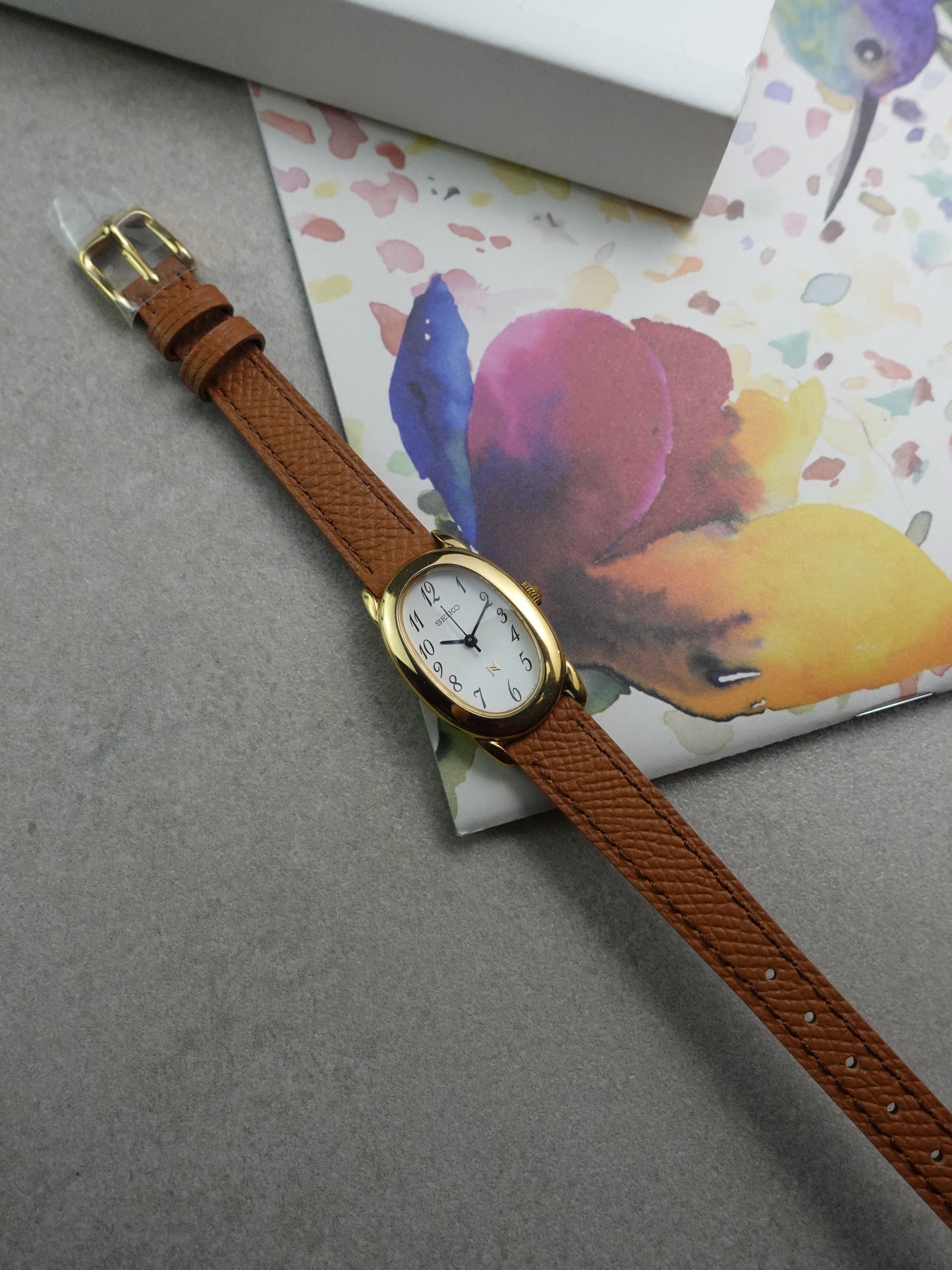 Seiko Ladies "Baignoire" Gold