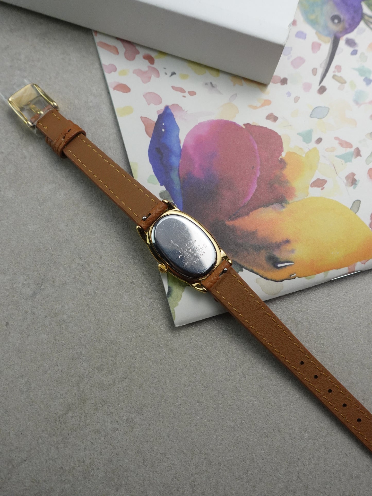 Seiko Ladies "Baignoire" Gold