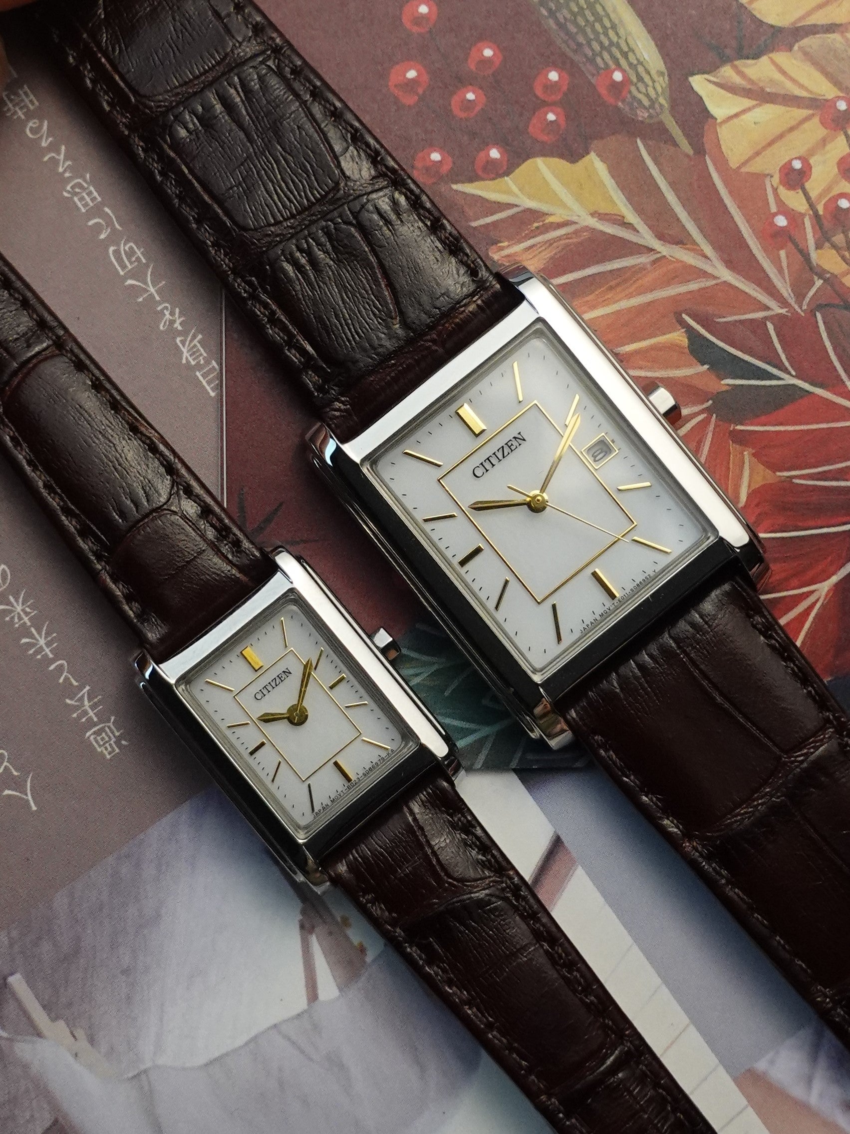 Citizen Eco Drive Tank Watch Citizen Eco-Drive Tank Couple Set