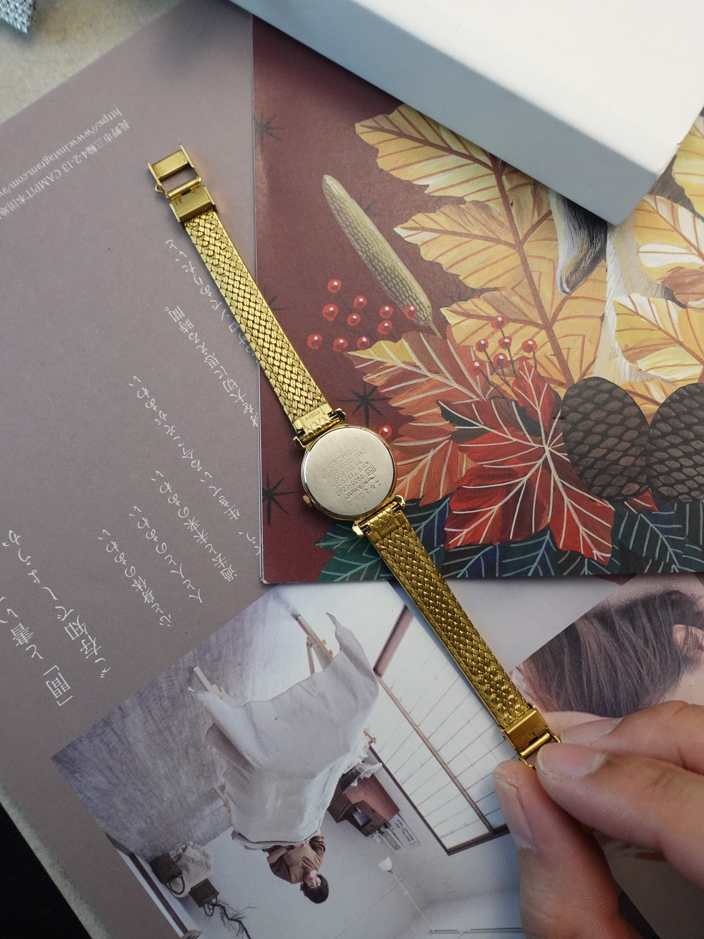 Ladies Seiko Quartz Art deco case on Bracelet