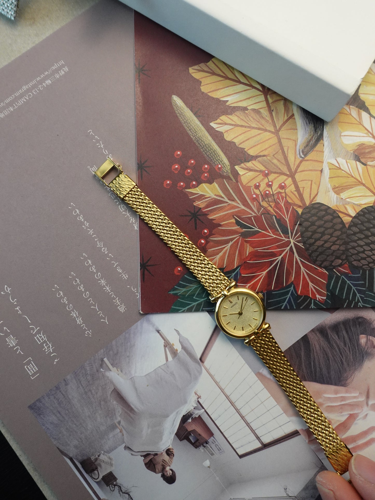 Ladies Seiko Quartz Art deco case on Bracelet