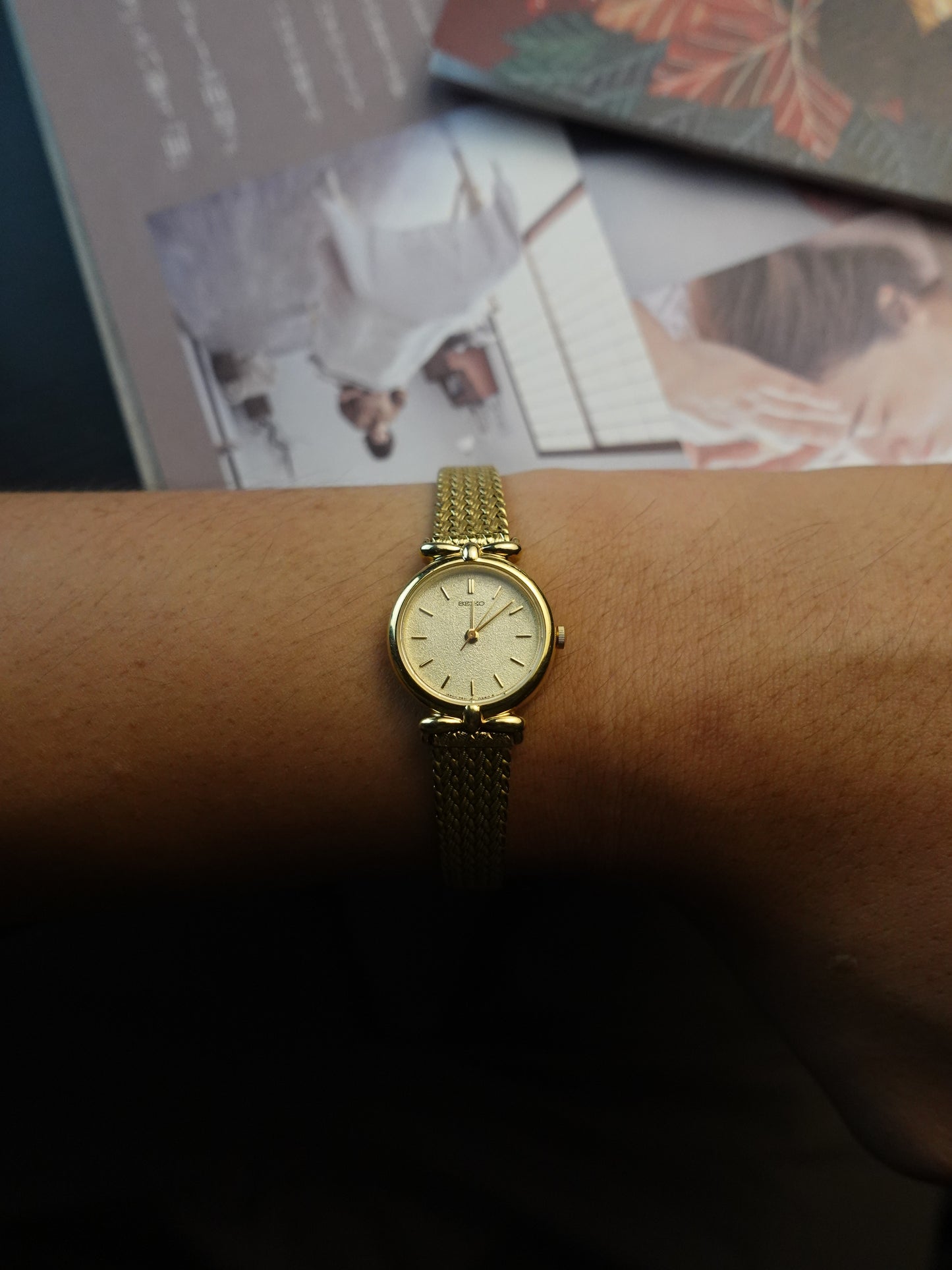 Ladies Seiko Quartz Art deco case on Bracelet