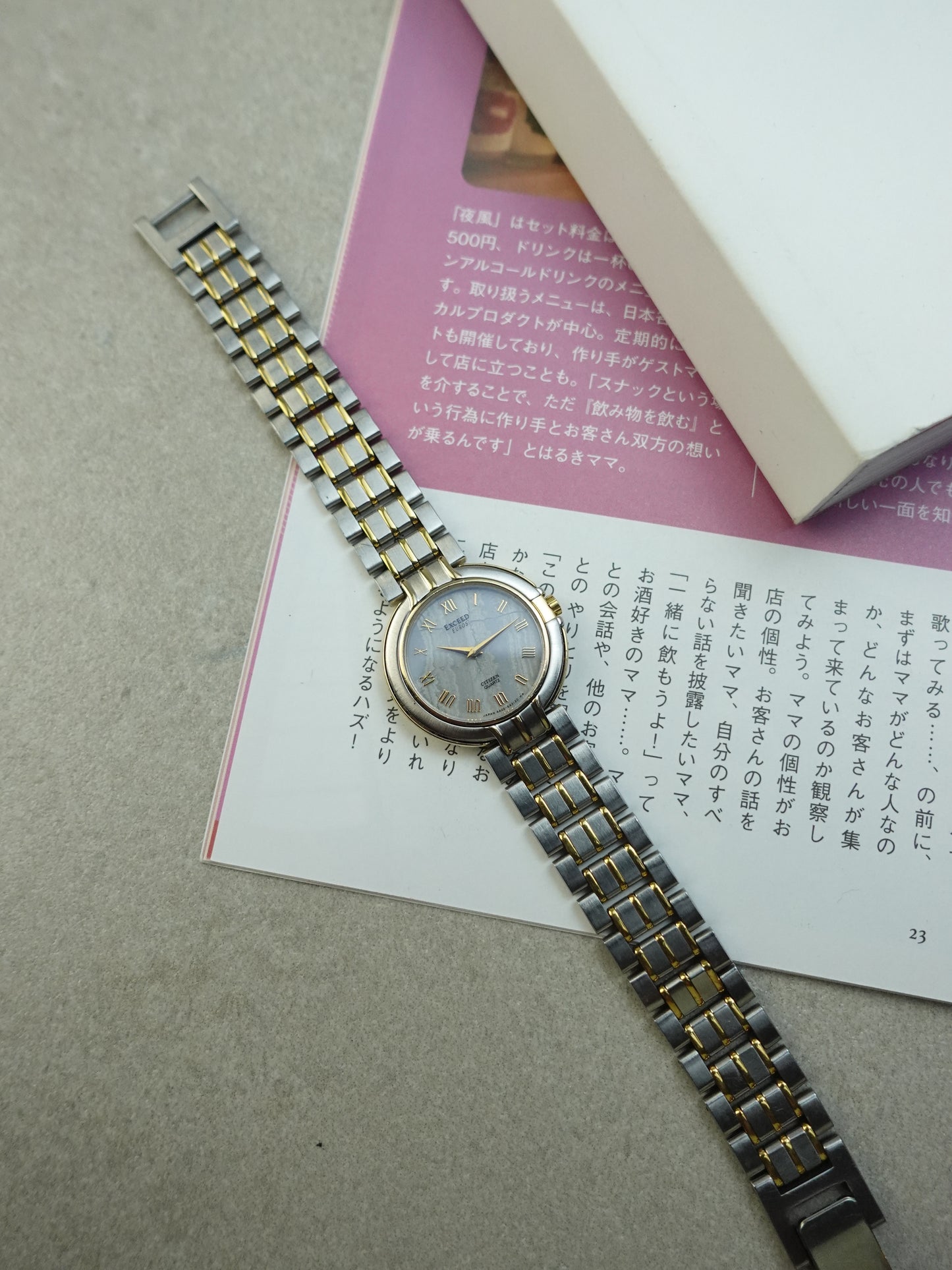 Ladies Citizen Exceed Bracelet with Stone Dial
