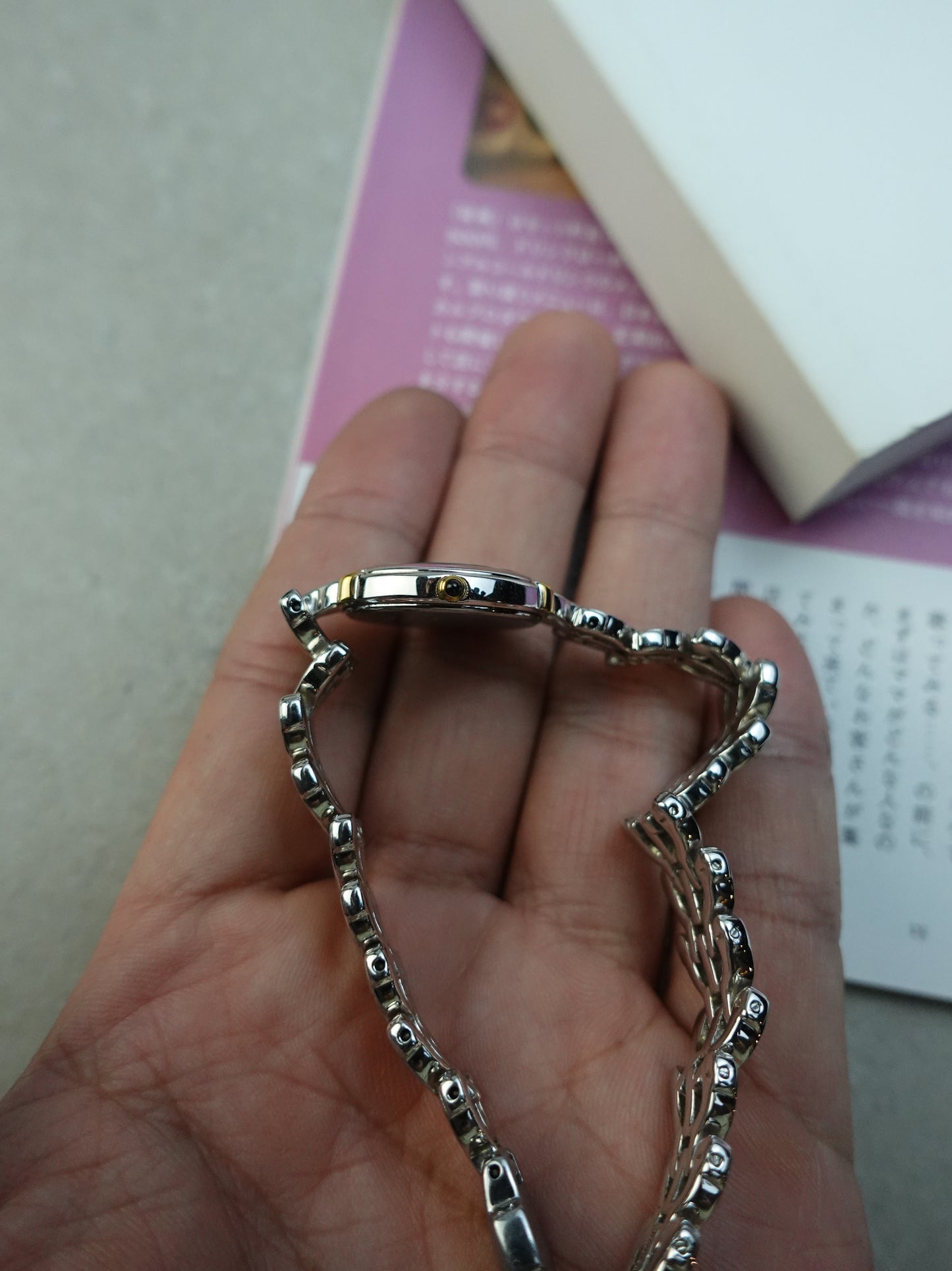 Ladies Seiko Exceline with unique 2tone arrowhead bracelet
