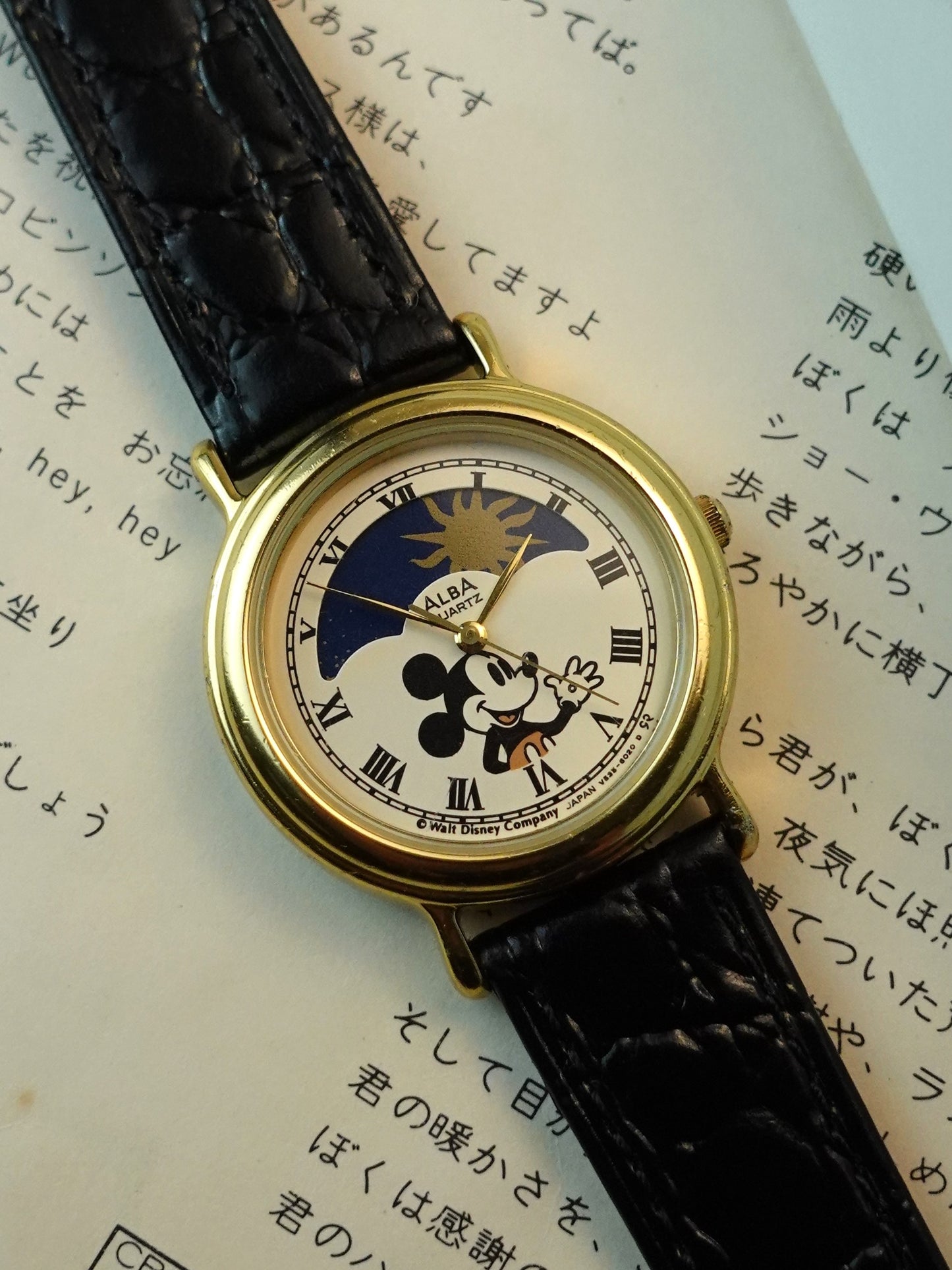 Seiko Alba Mickey Mouse Moonphase Quartz