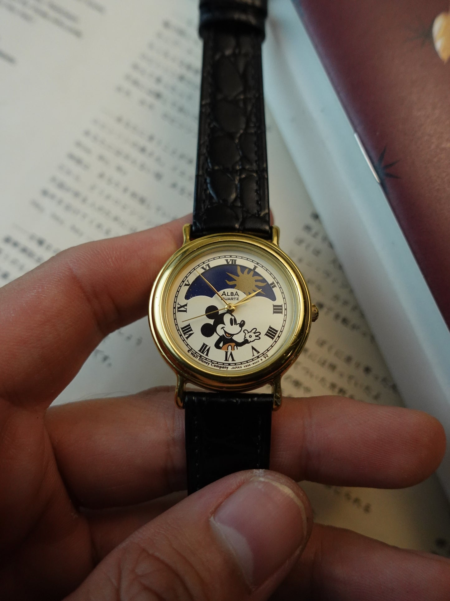 Seiko Alba Mickey Mouse Moonphase Quartz