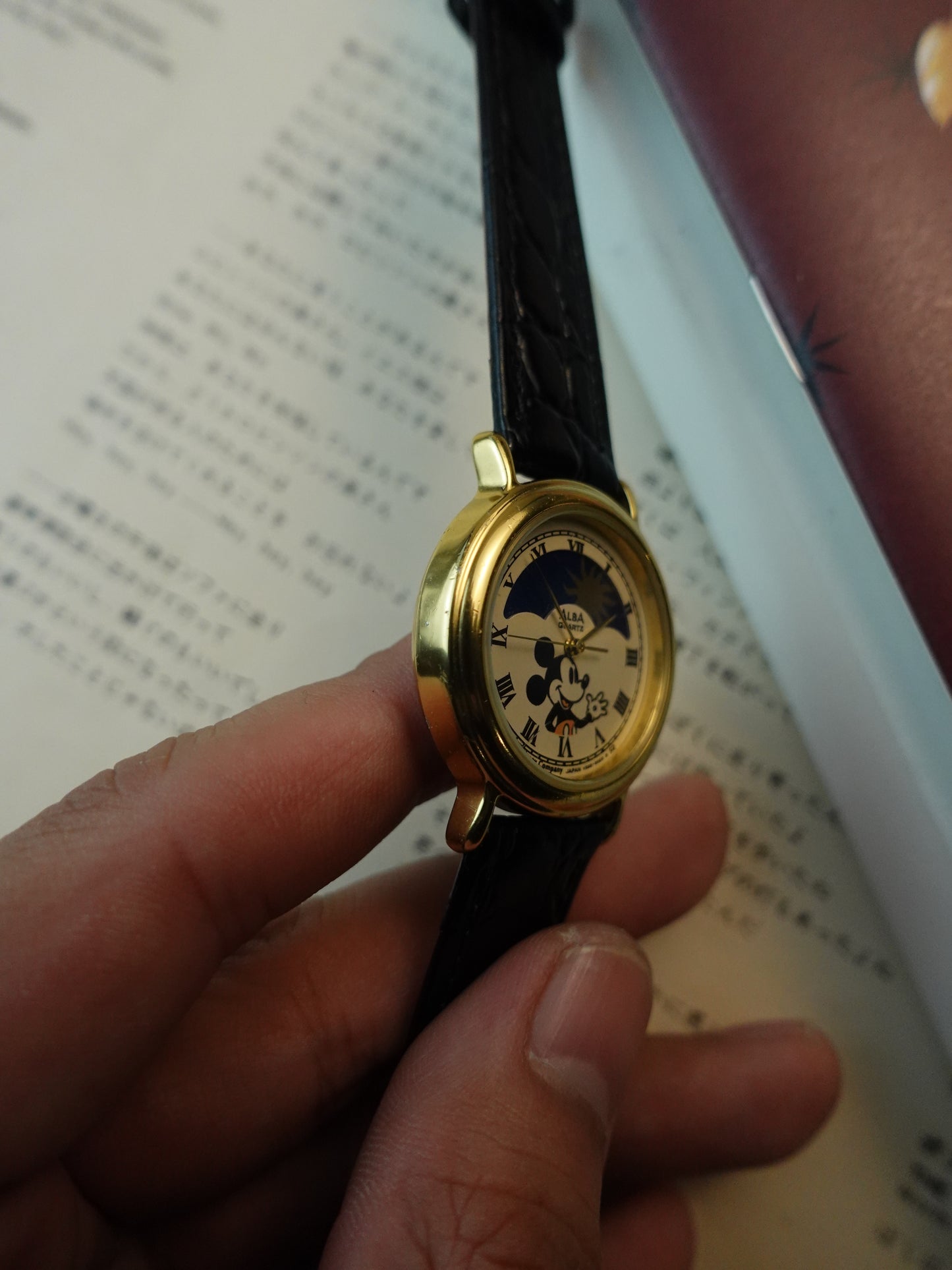 Seiko Alba Mickey Mouse Moonphase Quartz