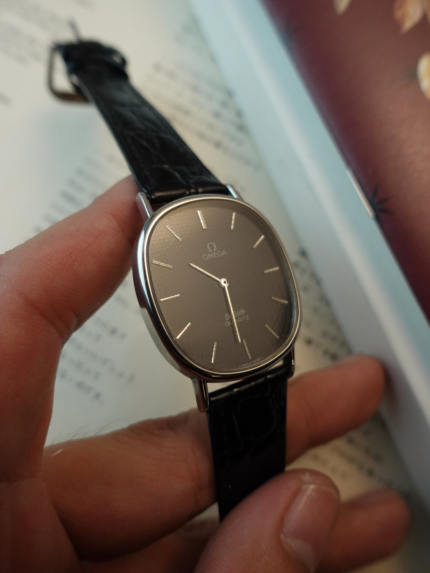 Omega De-ville Elipse Waffle dial Quartz (with Spider Dial)